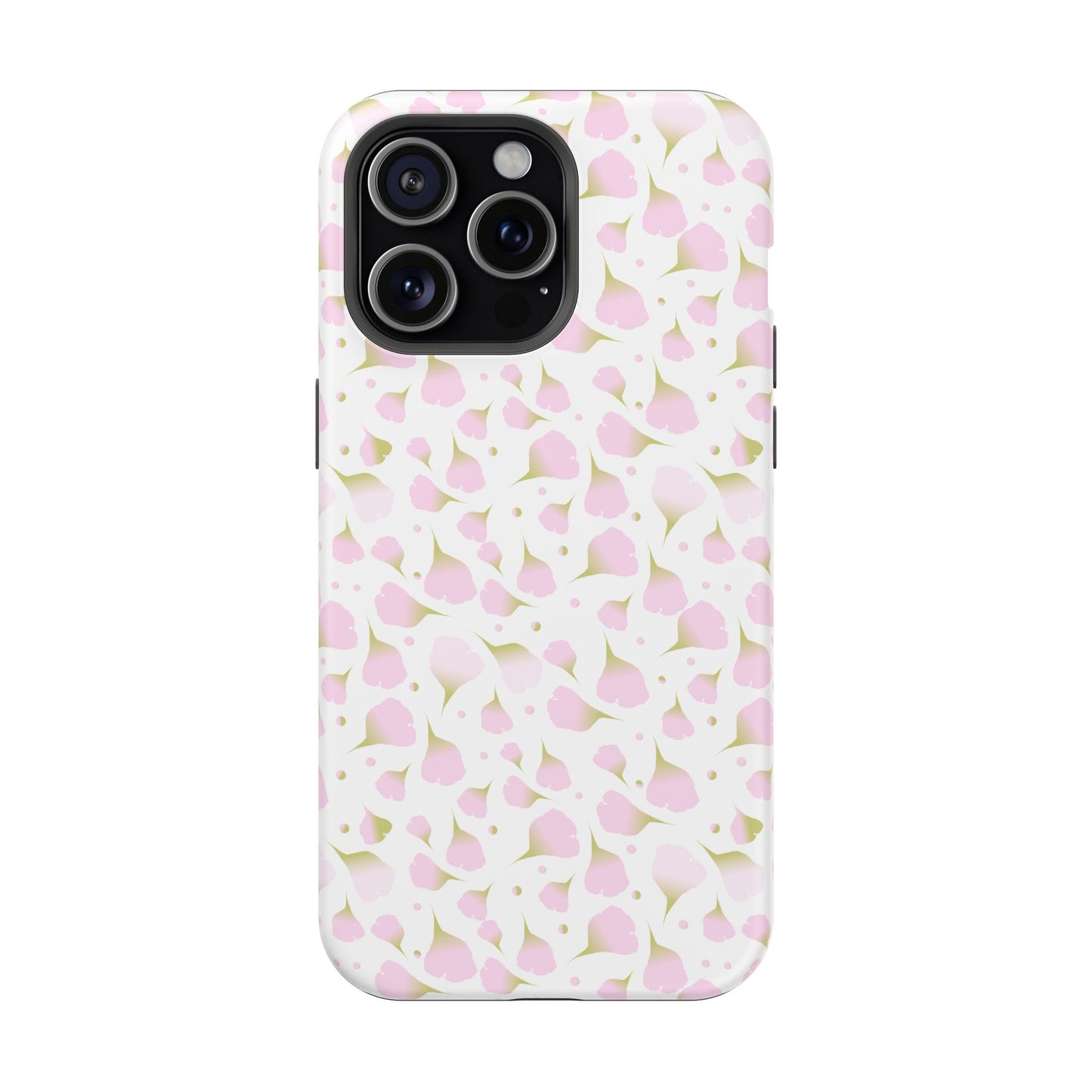 Soft Pink Petal Pattern Phone Case – MagSafe Compatible for iPhone & Samsung Galaxy