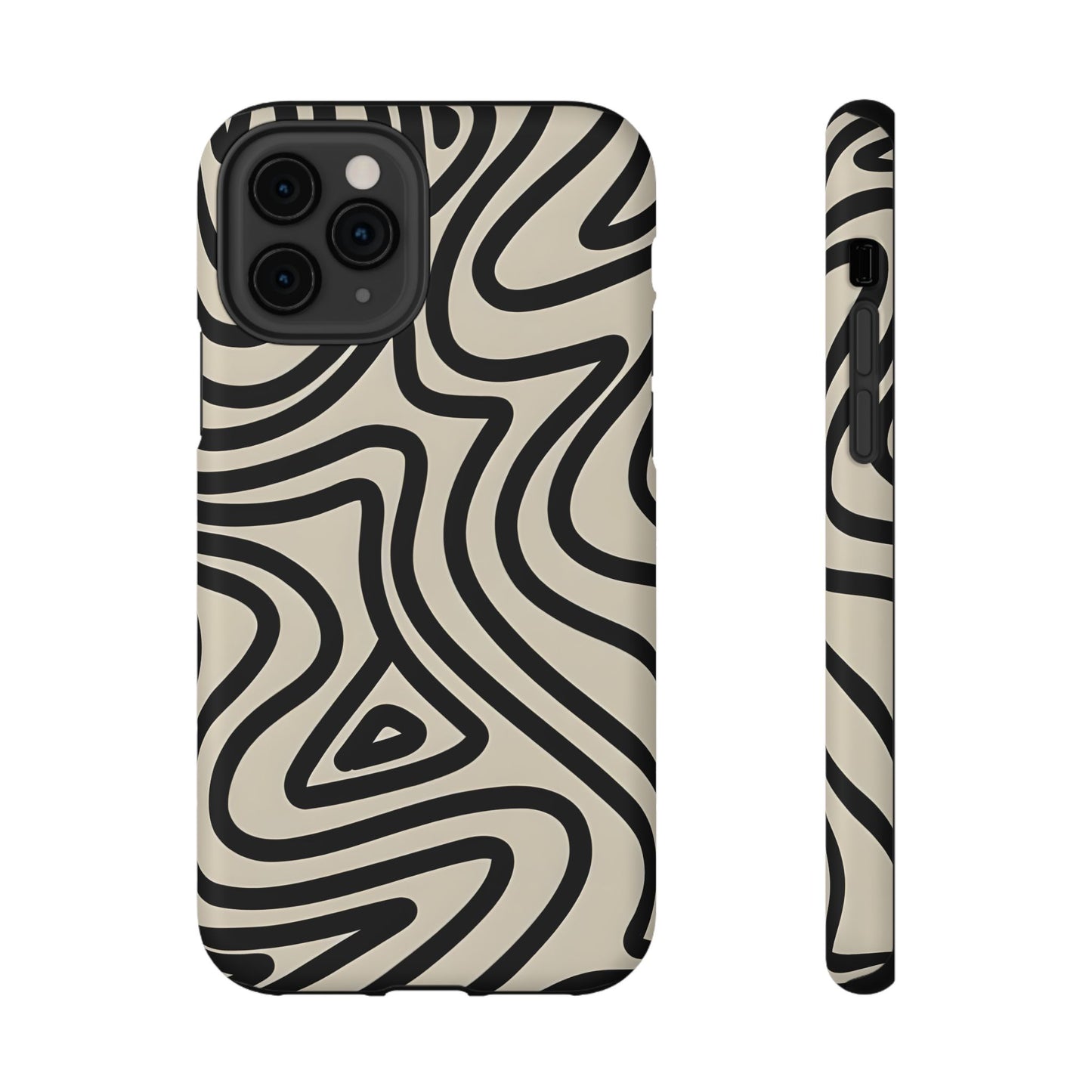 Abstract Maze Line Art Phone Case – MagSafe Compatible for iPhone & Samsung Galaxy