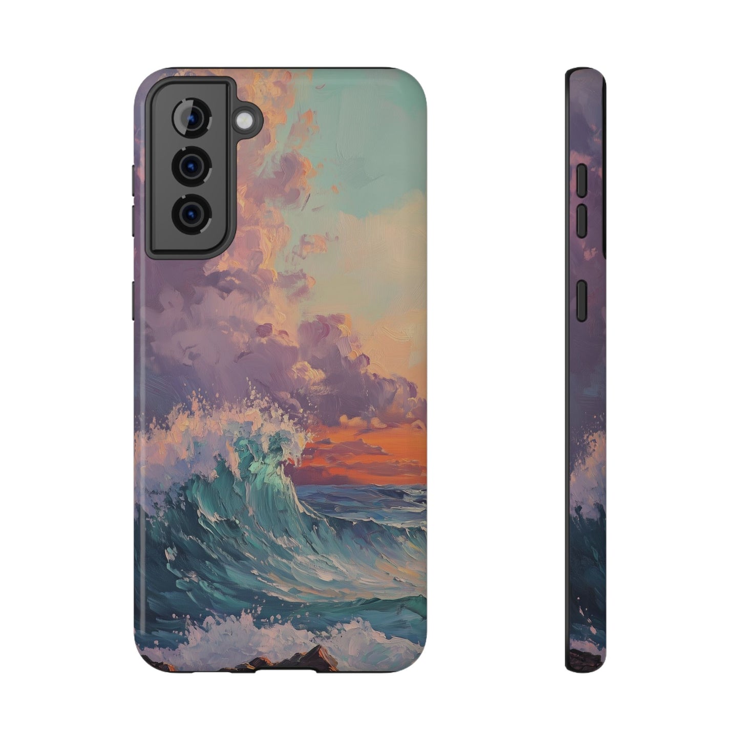Ocean Sunset Waves Phone Case – MagSafe Compatible for iPhone & Samsung Galaxy