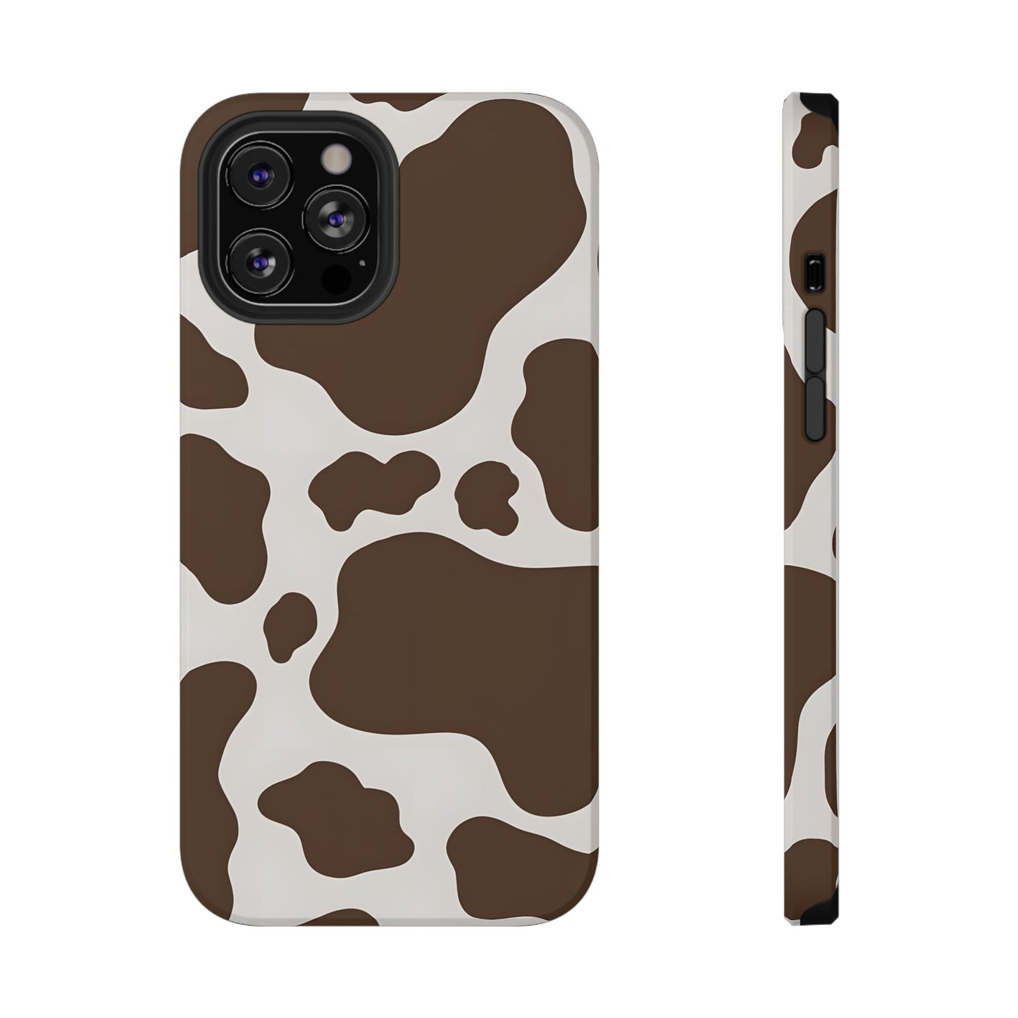 Brown Cow Print Phone Case – MagSafe Compatible for iPhone & Samsung Galaxy