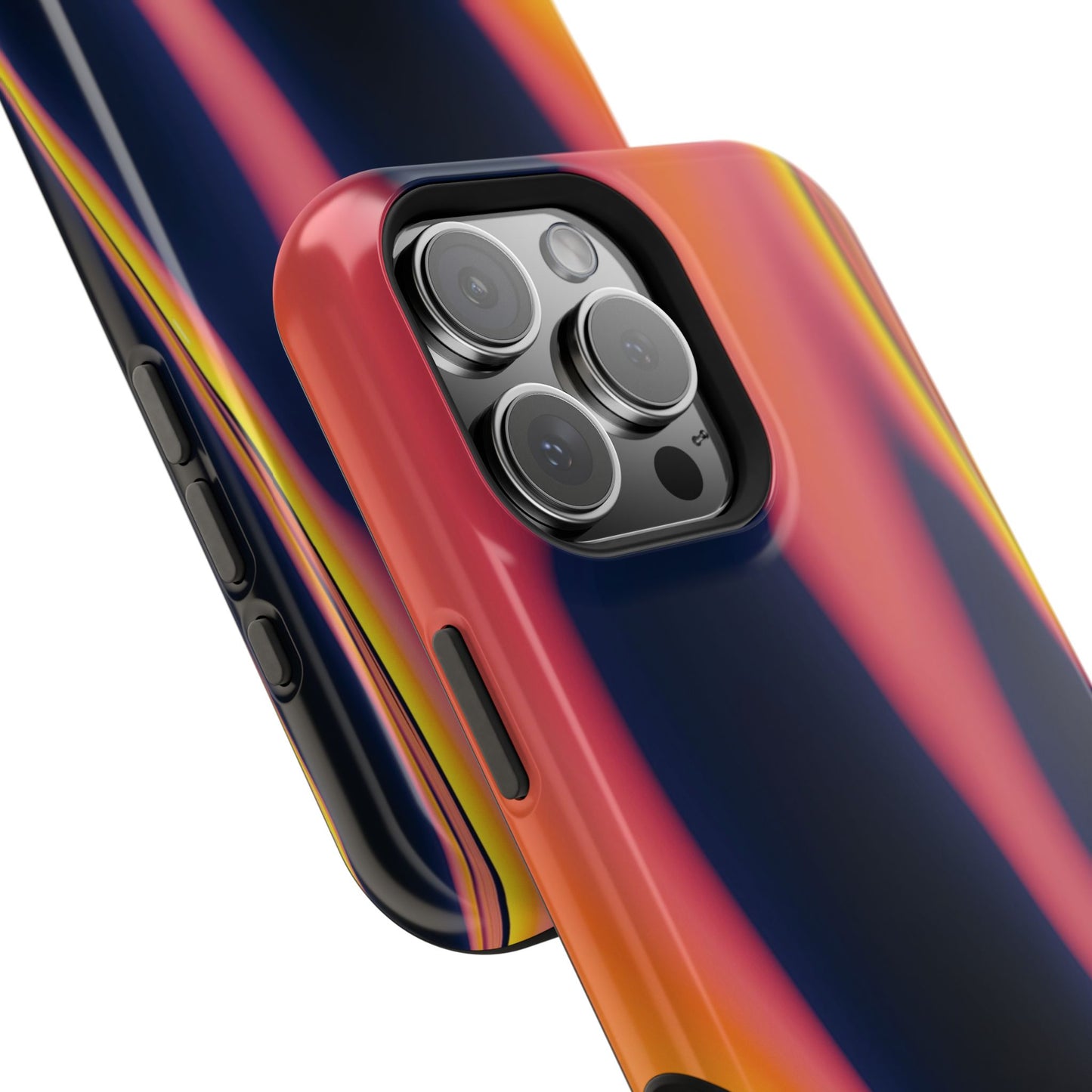 Neon Sunset Flame Phone Case – MagSafe Compatible for iPhone & Samsung Galaxy