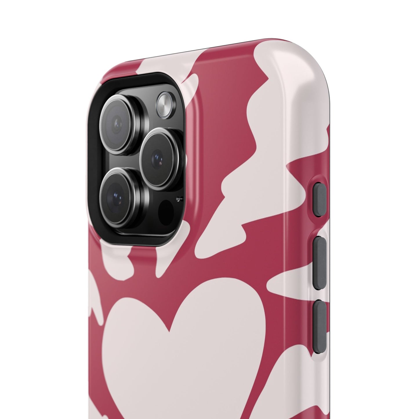Bold Heartburst Abstract Phone Case – MagSafe Compatible for iPhone & Samsung Galaxy