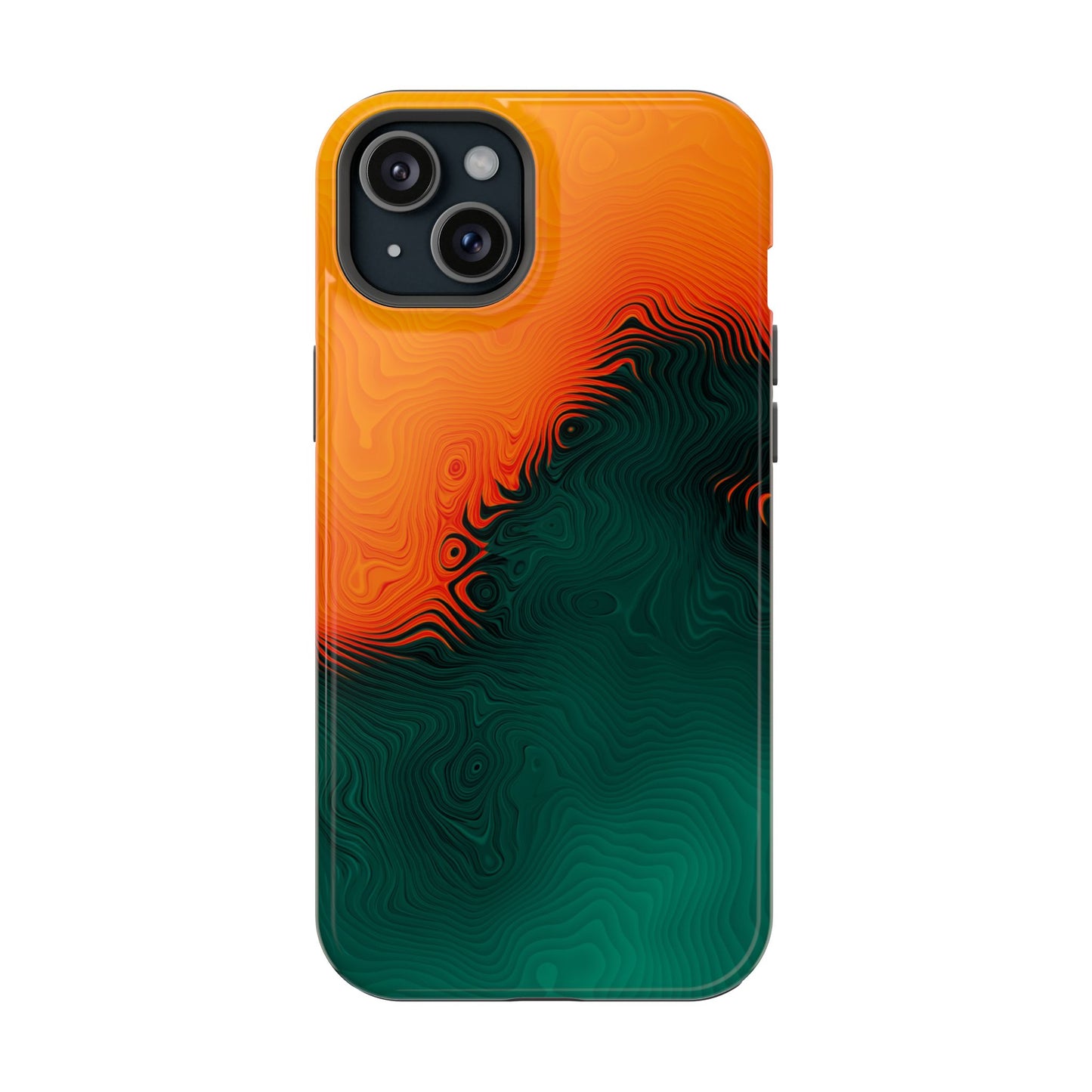 Topographic Heatwave Phone Case – MagSafe Compatible for iPhone & Samsung Galaxy