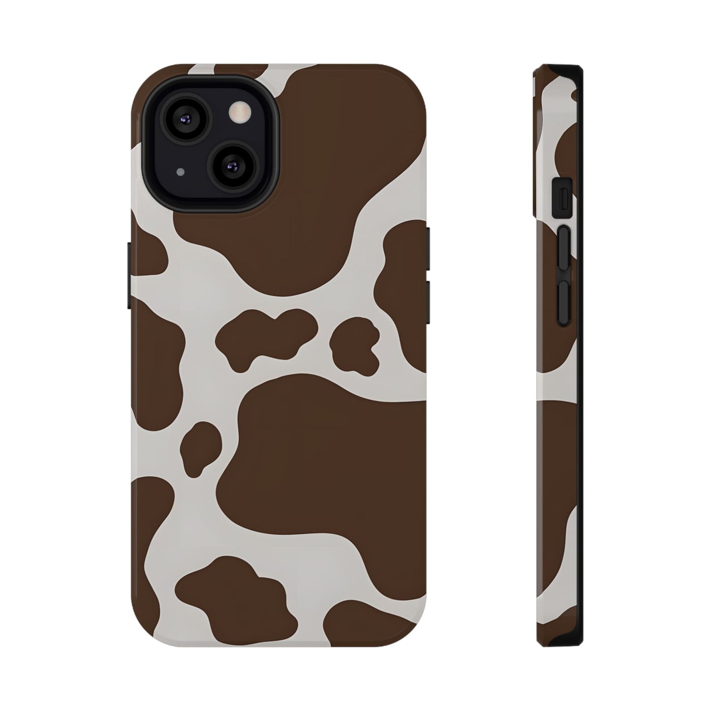Brown Cow Print Phone Case – MagSafe Compatible for iPhone & Samsung Galaxy