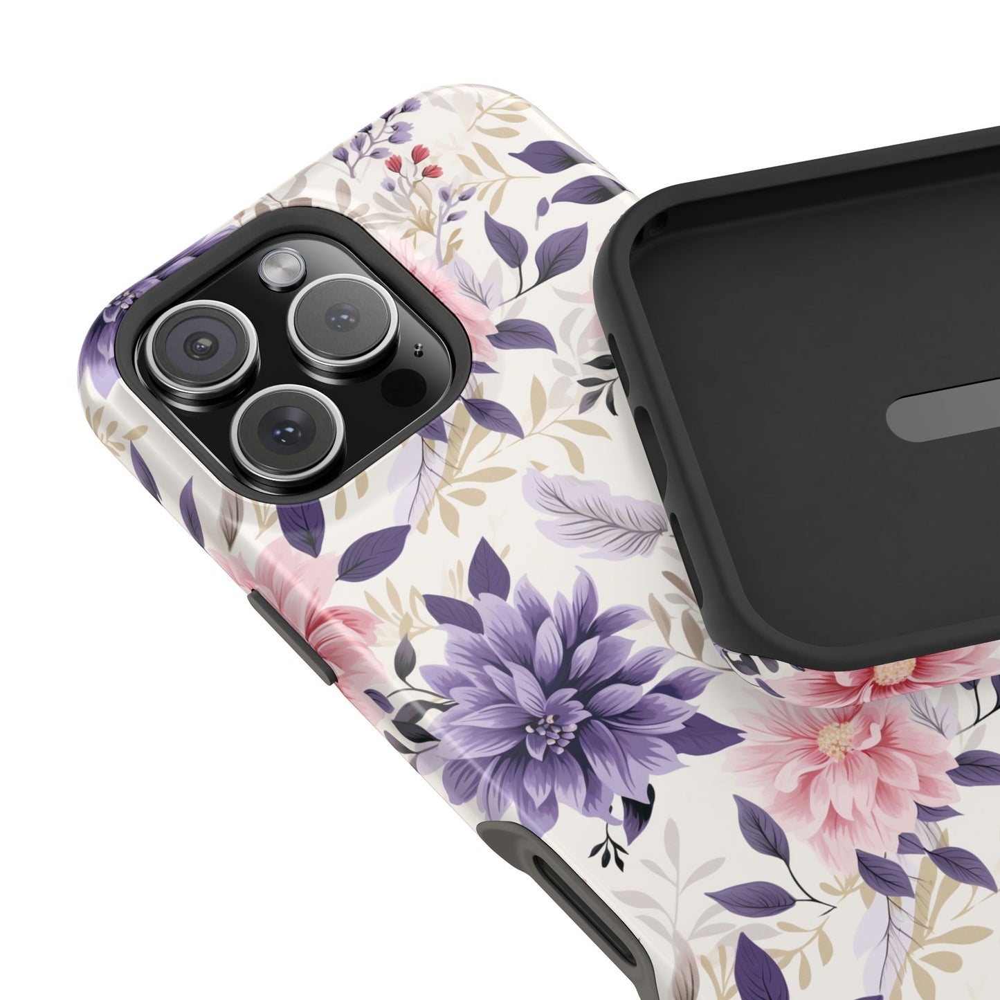 Elegant Vintage Floral Phone Case – MagSafe Compatible for iPhone & Samsung Galaxy