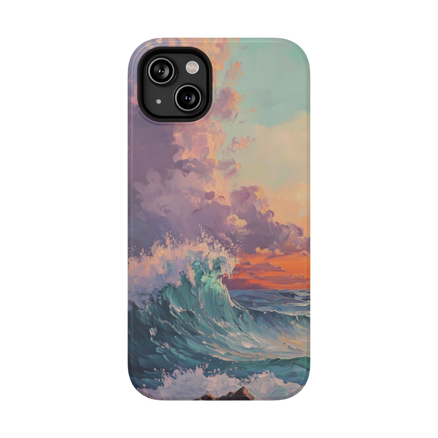 Ocean Sunset Waves Phone Case – MagSafe Compatible for iPhone & Samsung Galaxy