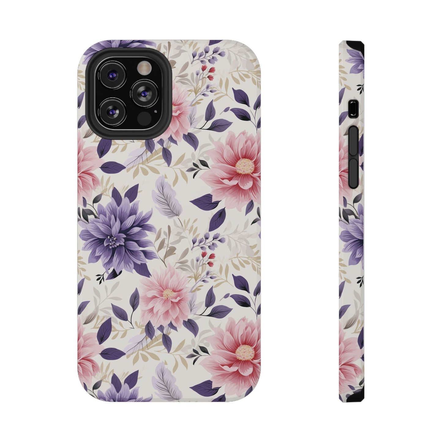 Elegant Vintage Floral Phone Case – MagSafe Compatible for iPhone & Samsung Galaxy