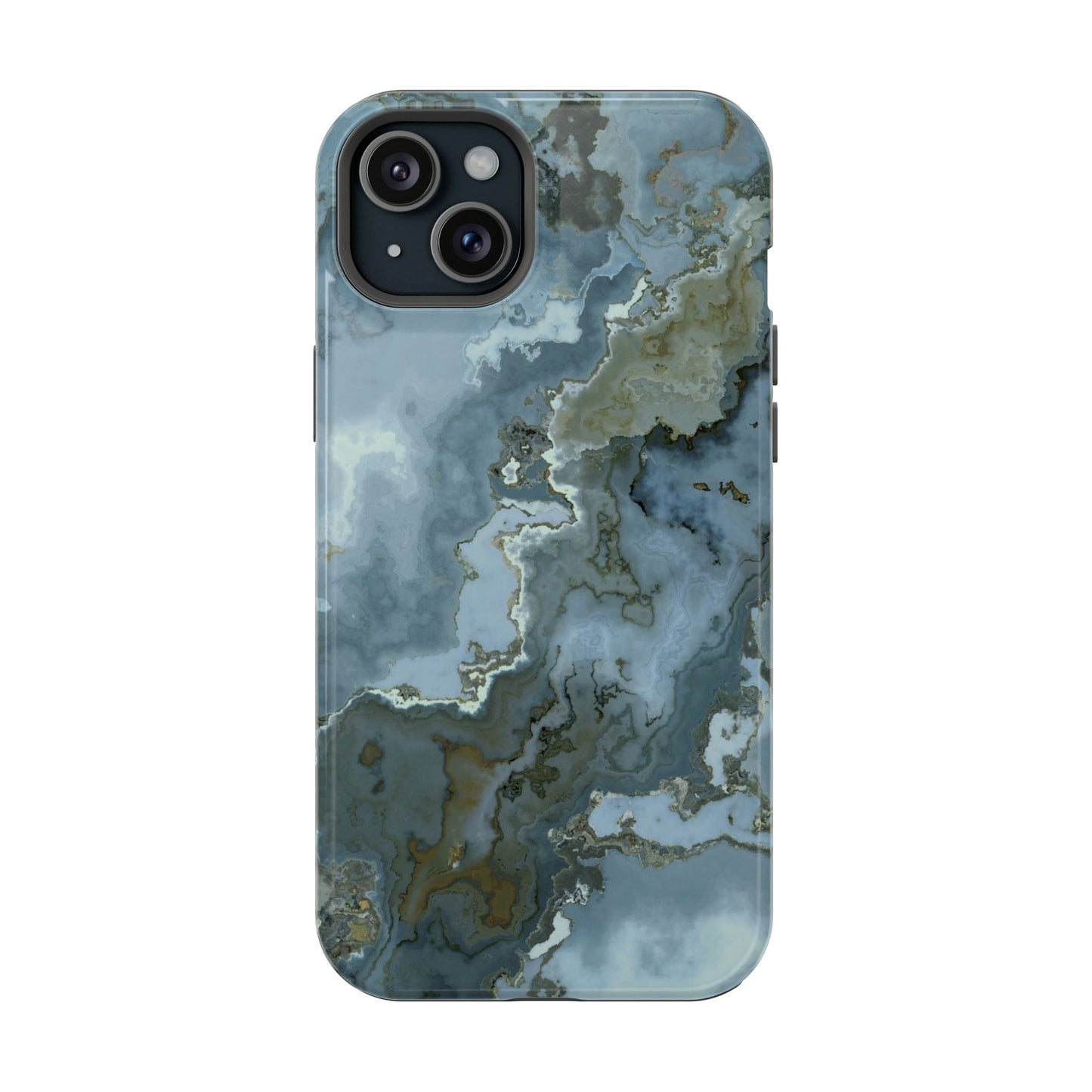 Oceanic Agate Marble Phone Case – MagSafe Compatible for iPhone & Samsung Galaxy