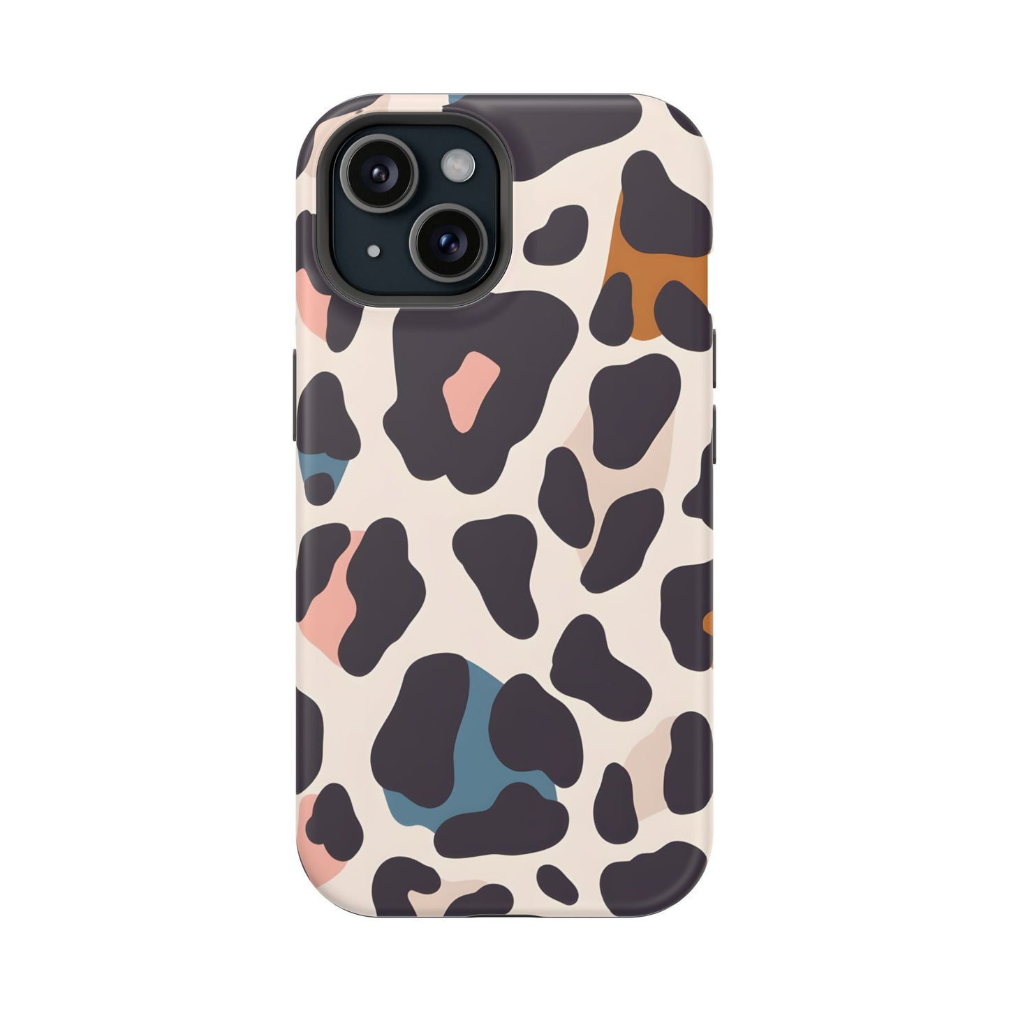 Modern Pastel Leopard Print Phone Case – MagSafe Compatible for iPhone & Samsung Galaxy