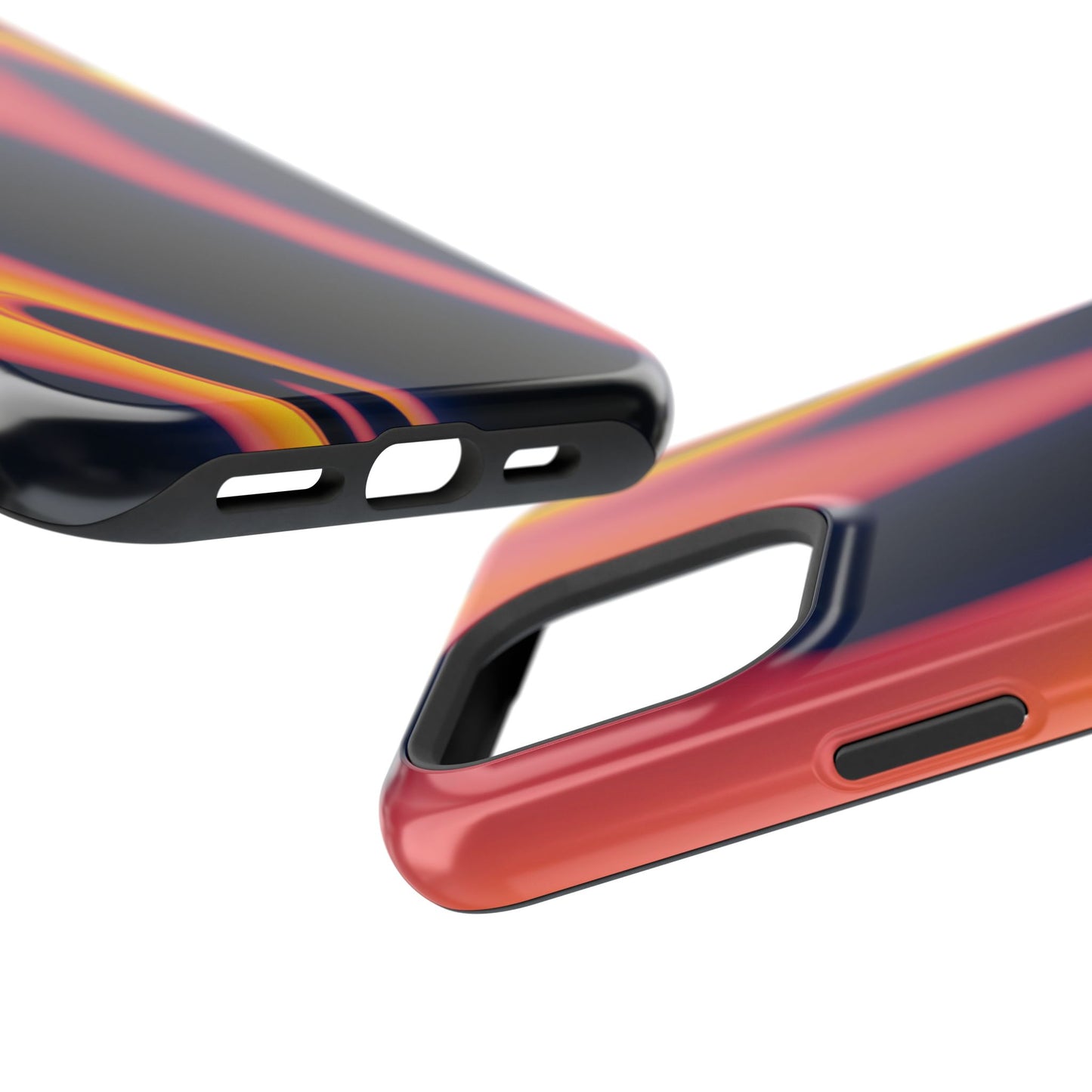 Neon Sunset Flame Phone Case – MagSafe Compatible for iPhone & Samsung Galaxy