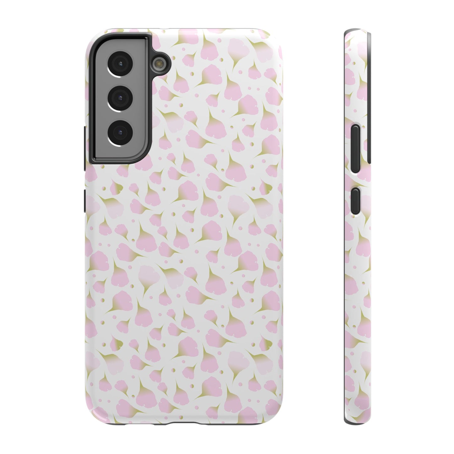 Soft Pink Petal Pattern Phone Case – MagSafe Compatible for iPhone & Samsung Galaxy