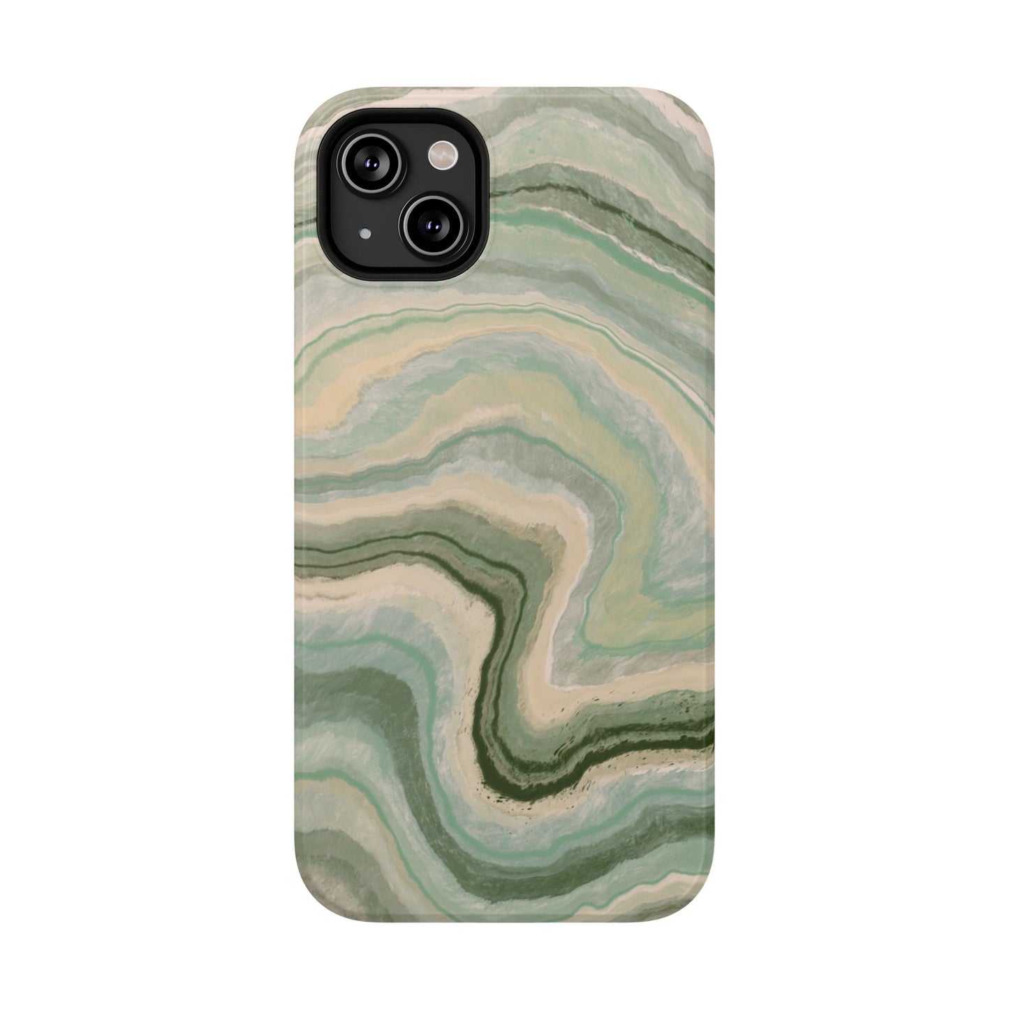 Earthy Agate Stone Phone Case – MagSafe Compatible for iPhone & Samsung Galaxy