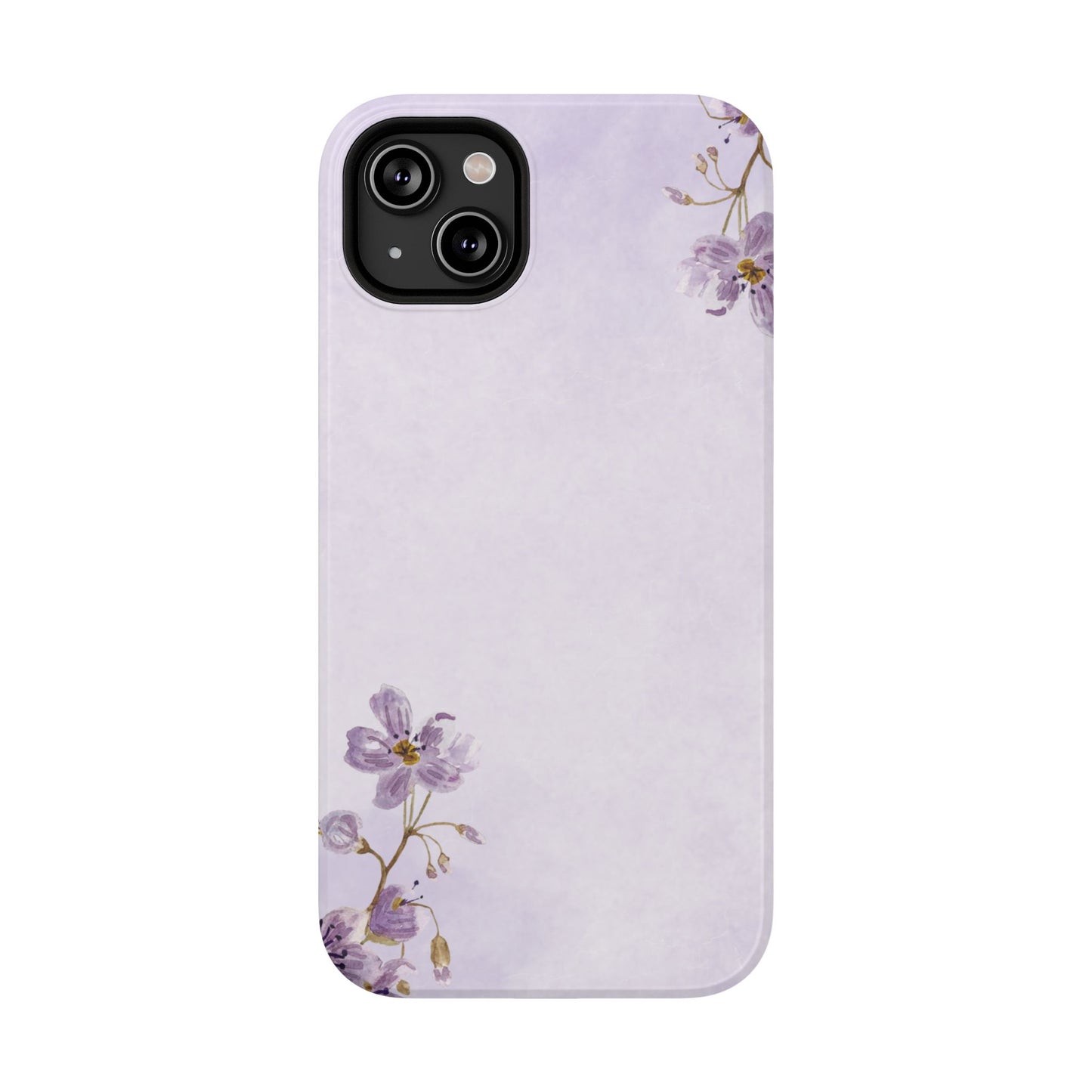 Lavender Blossom Minimal Floral Phone Case – MagSafe Compatible for iPhone & Samsung Galaxy