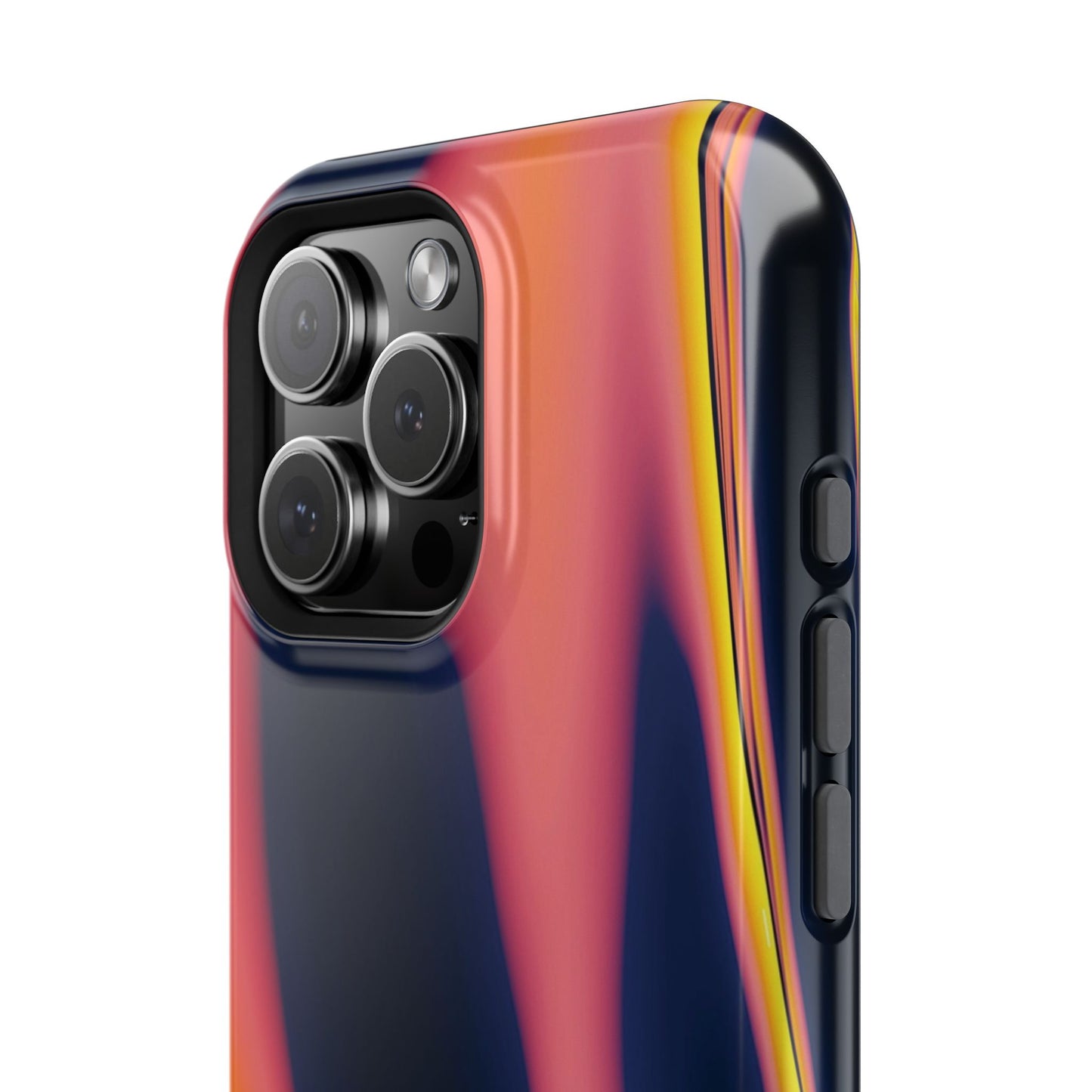 Neon Sunset Flame Phone Case – MagSafe Compatible for iPhone & Samsung Galaxy