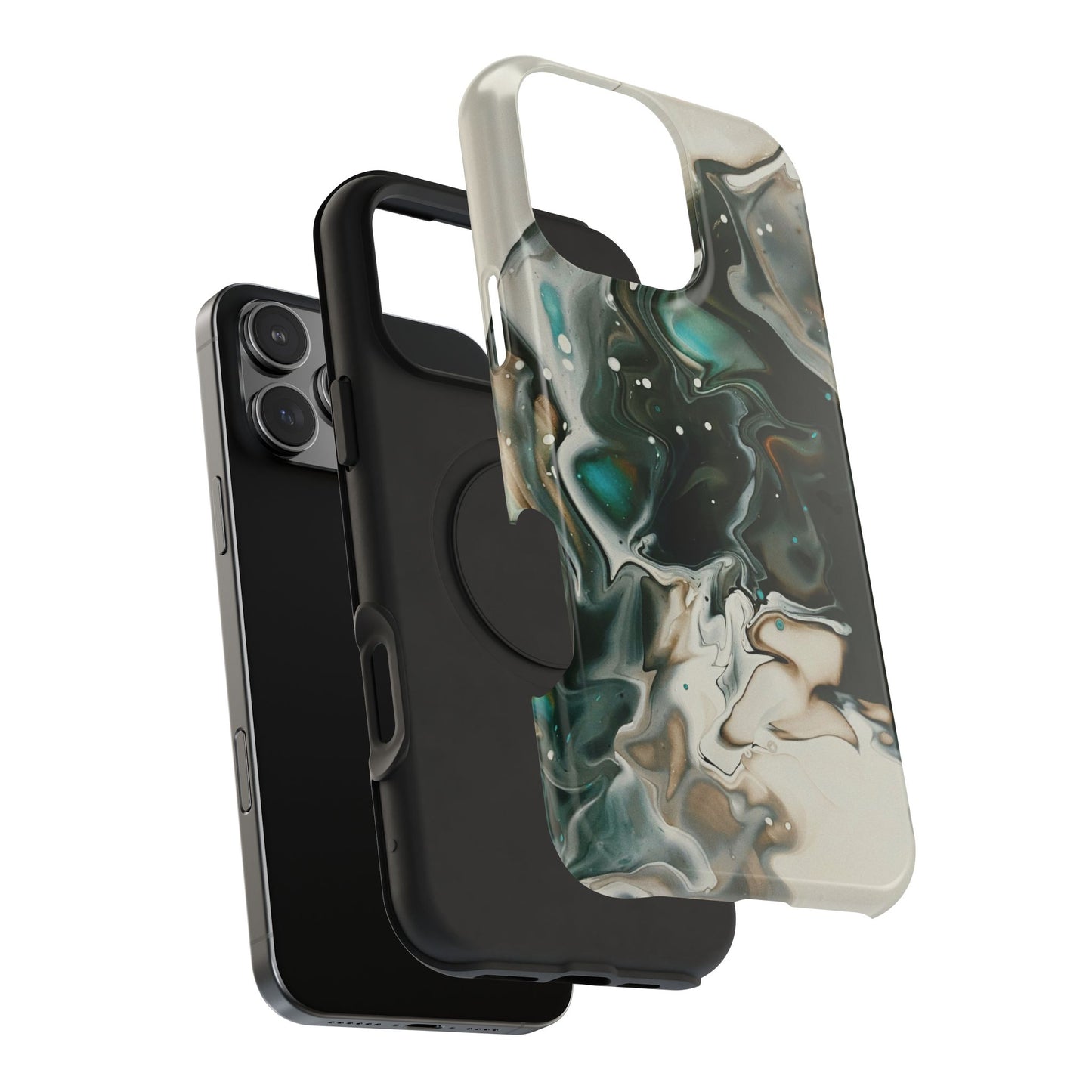 Terra Mist Earthtone Marble Phone Case – MagSafe Compatible for iPhone & Samsung Galaxy