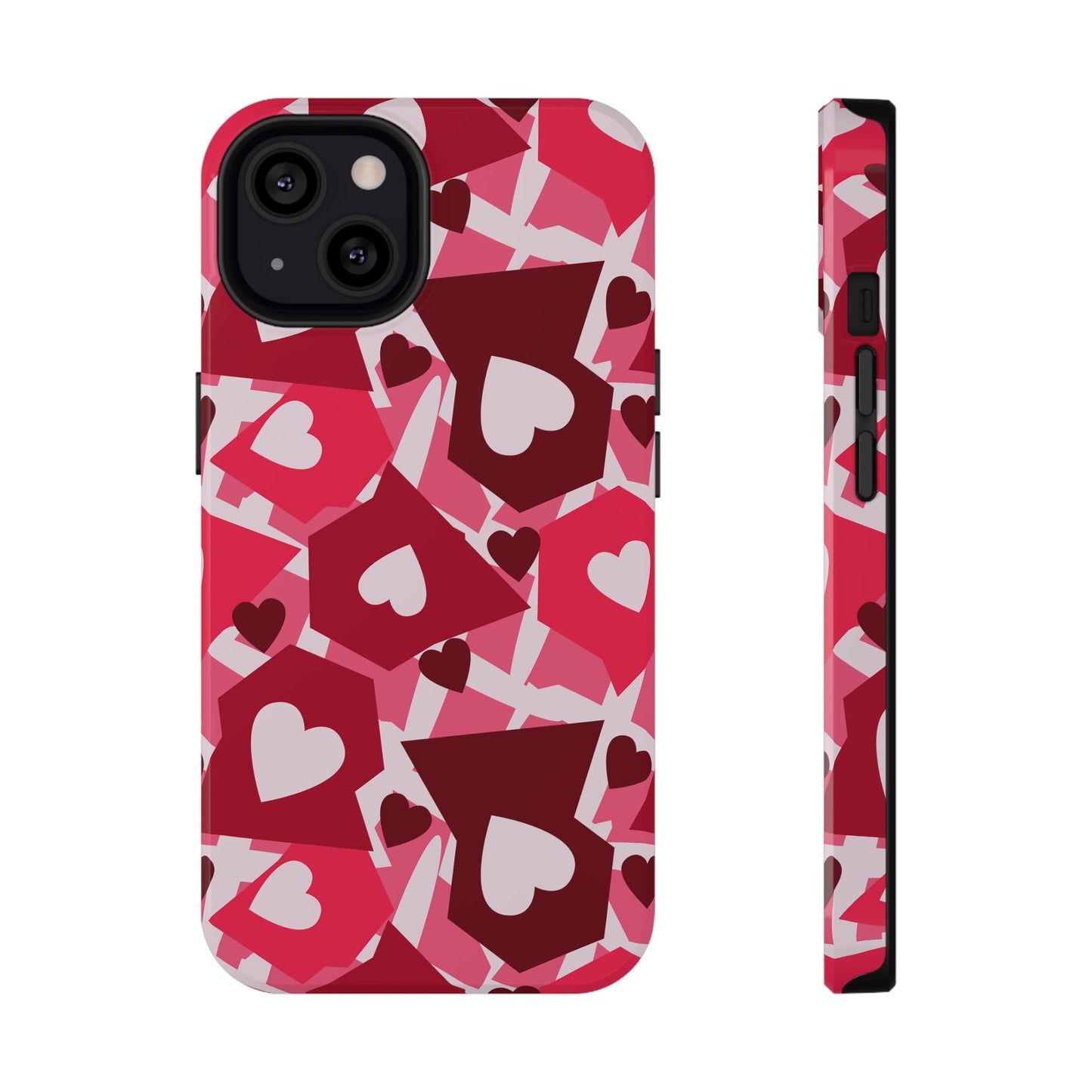 Pink Social Love Icons Phone Case – MagSafe Compatible for iPhone & Samsung Galaxy