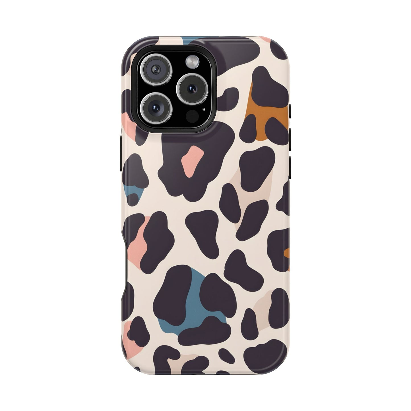 Modern Pastel Leopard Print Phone Case – MagSafe Compatible for iPhone & Samsung Galaxy