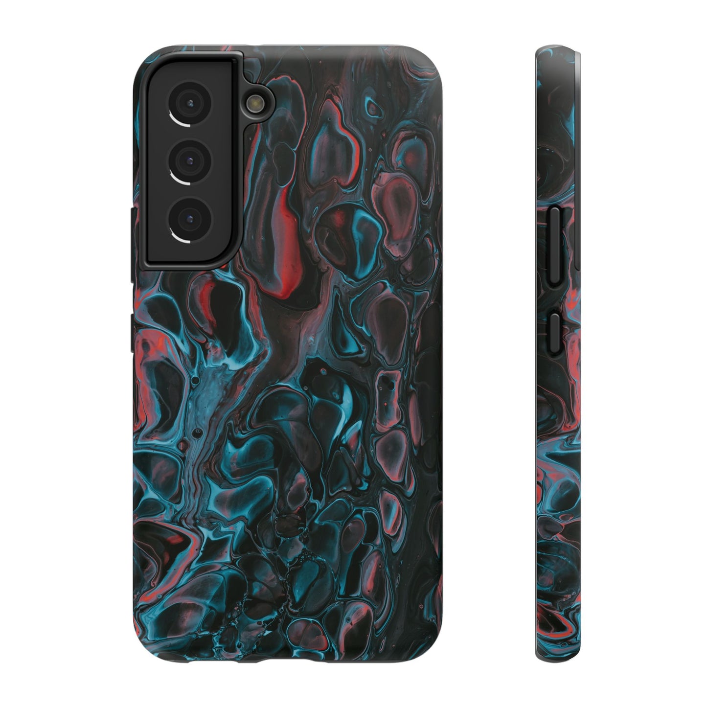 Dark Abyss Iridescent Texture Phone Case – MagSafe Compatible for iPhone & Samsung Galaxy