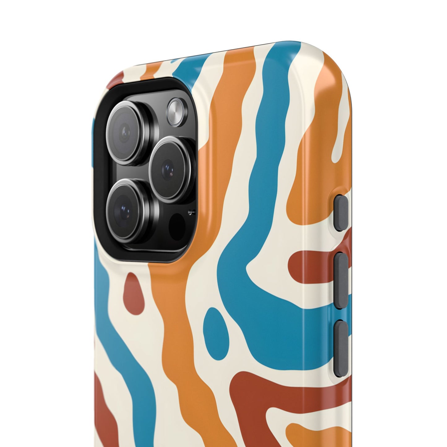 Abstract Retro Wave Phone Case – MagSafe Compatible for iPhone & Samsung Galaxy