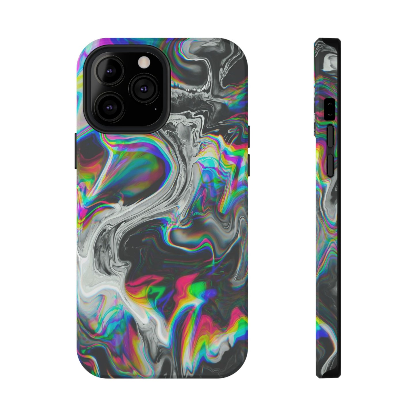 Holographic Swirl Phone Case – MagSafe Compatible for iPhone & Samsung Galaxy