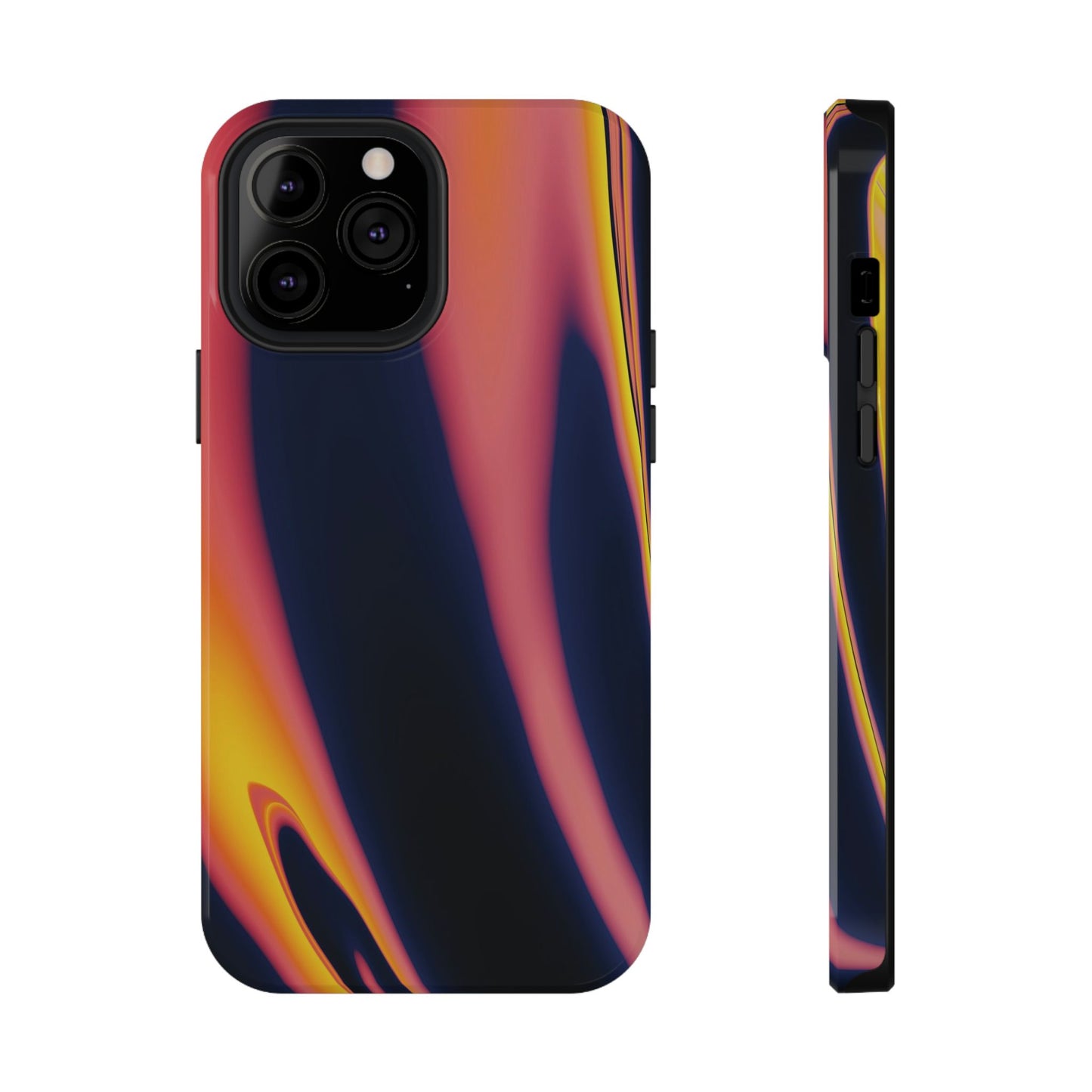 Neon Sunset Flame Phone Case – MagSafe Compatible for iPhone & Samsung Galaxy
