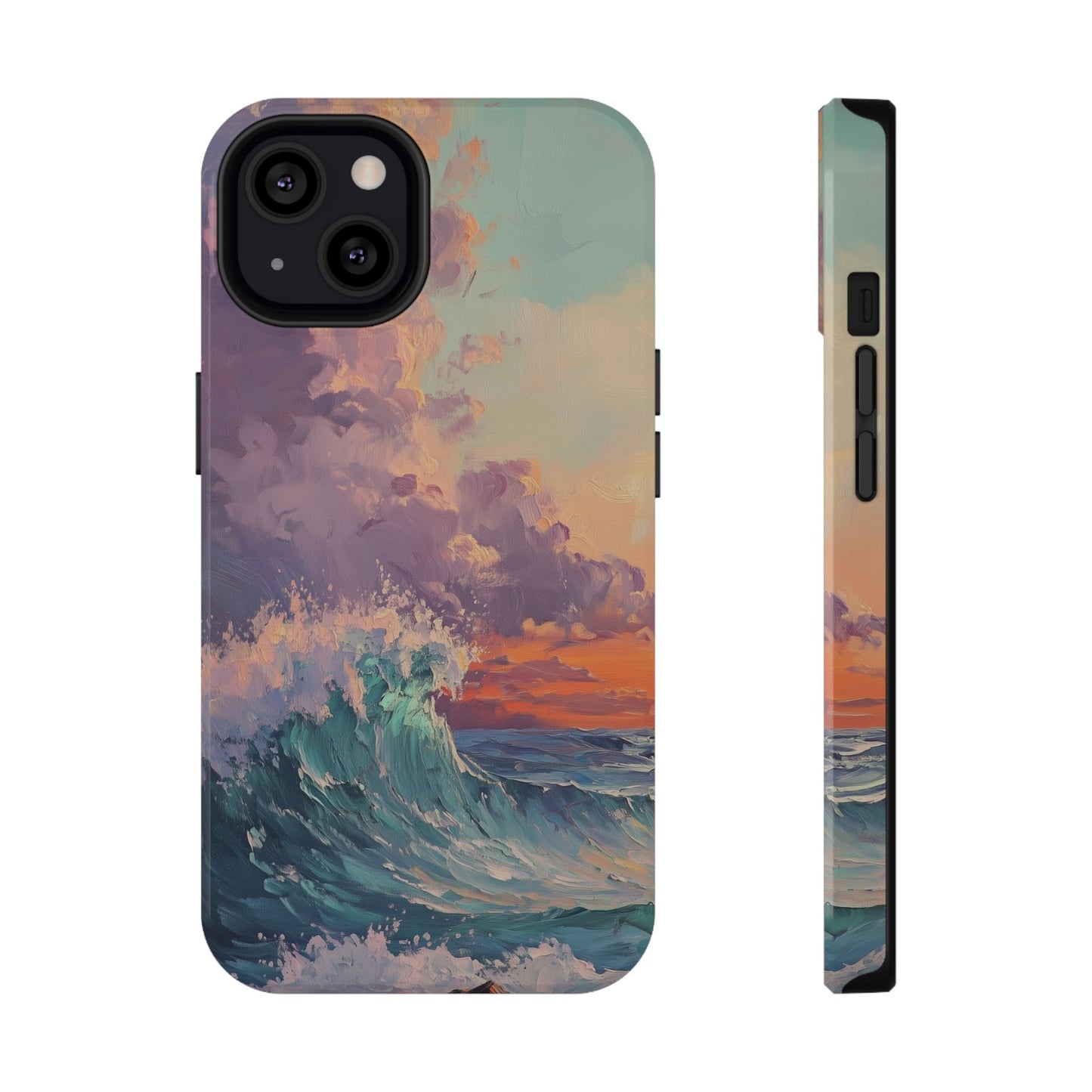 Ocean Sunset Waves Phone Case – MagSafe Compatible for iPhone & Samsung Galaxy