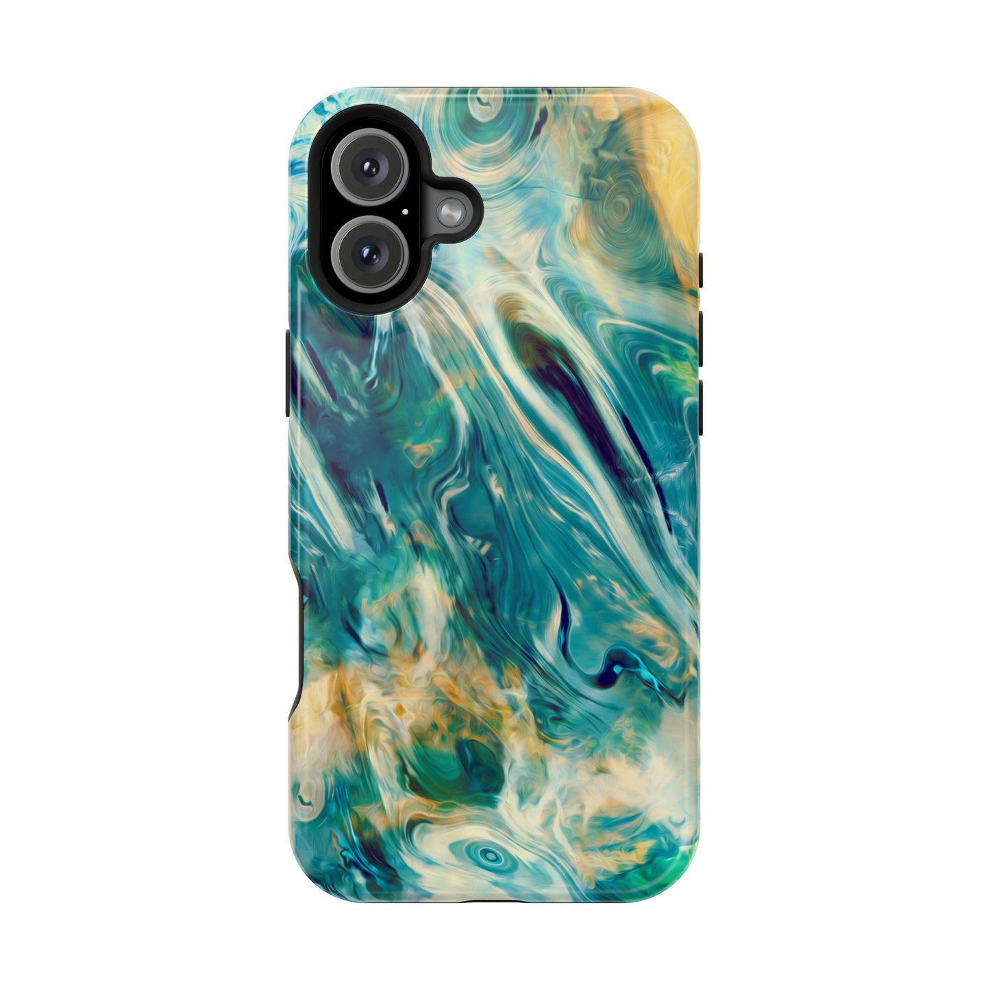 Oceanic Flow Abstract Phone Case – MagSafe Compatible for iPhone & Samsung Galaxy