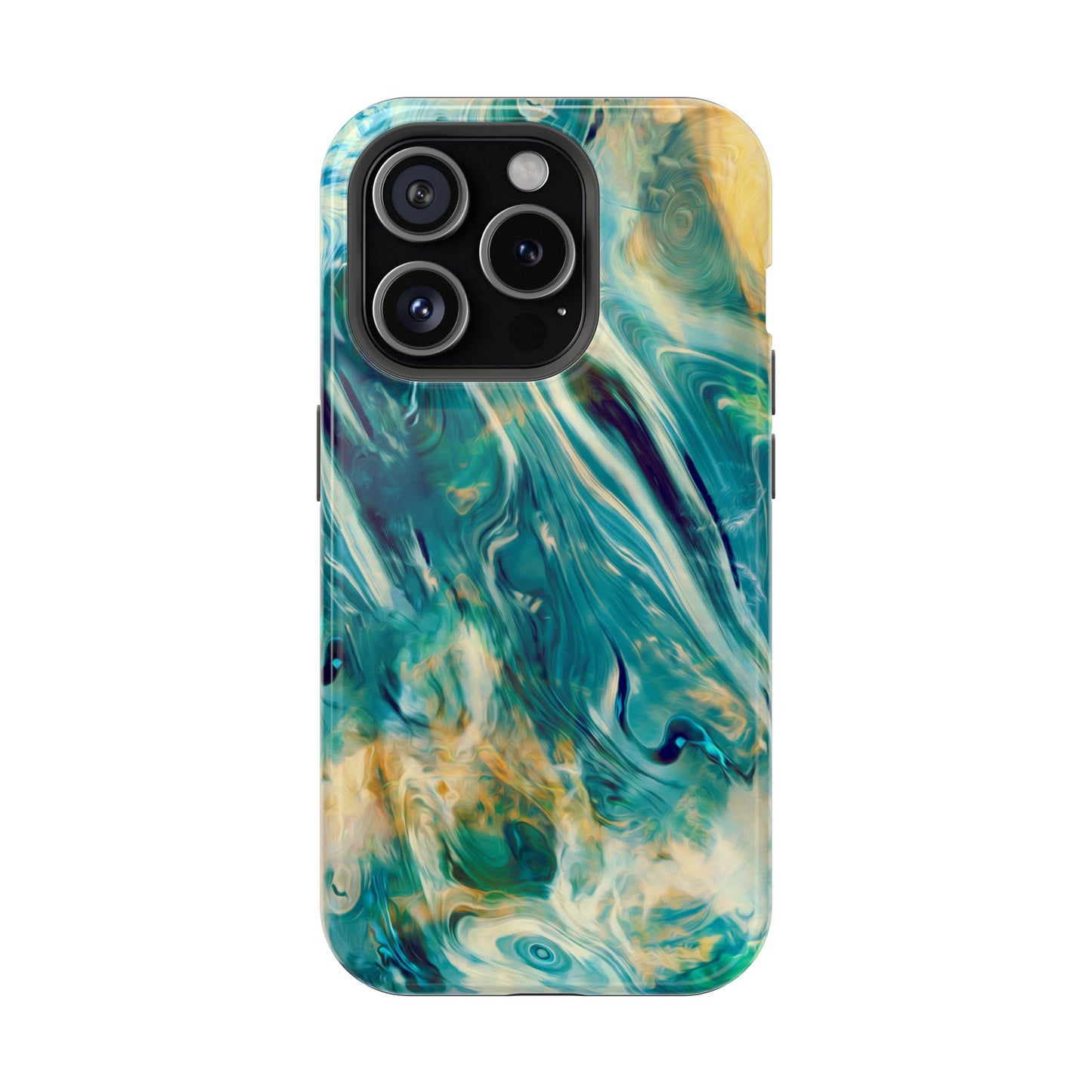 Oceanic Flow Abstract Phone Case – MagSafe Compatible for iPhone & Samsung Galaxy
