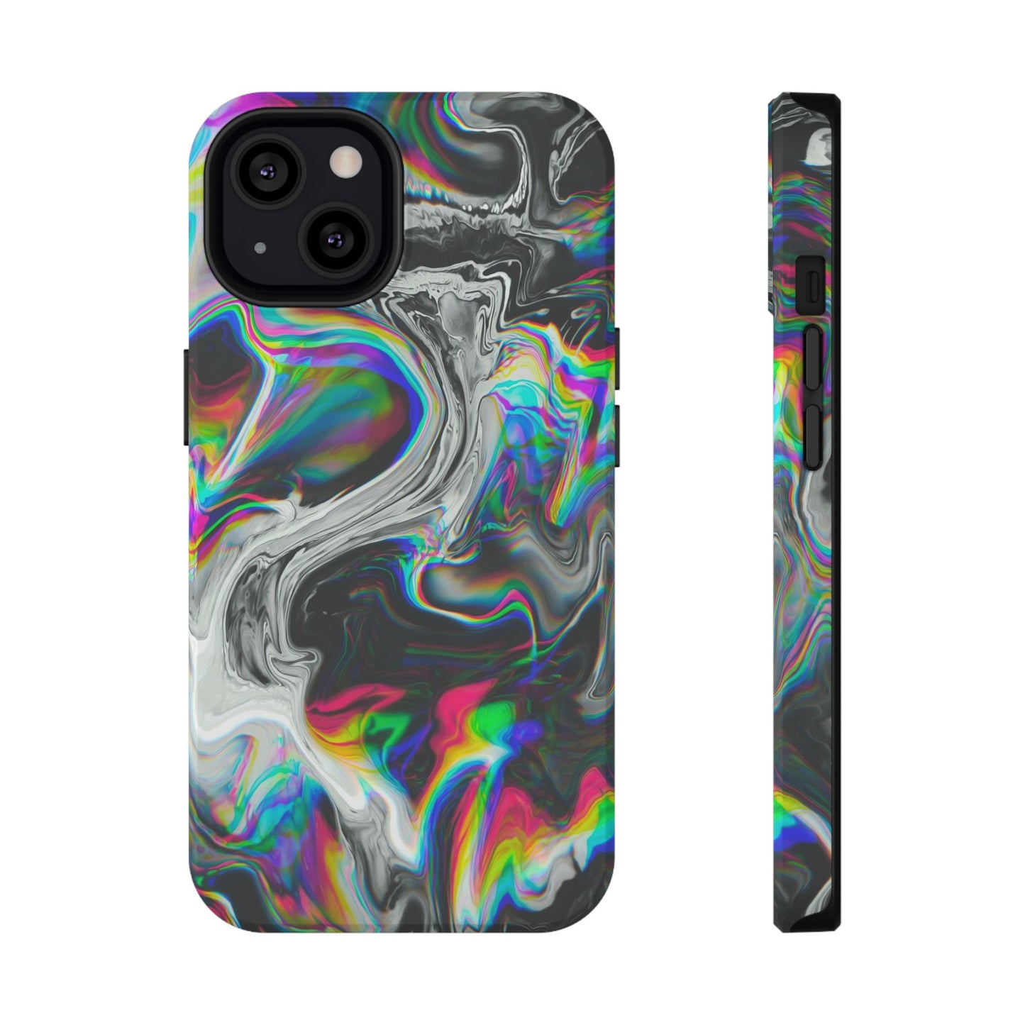 Holographic Swirl Phone Case – MagSafe Compatible for iPhone & Samsung Galaxy