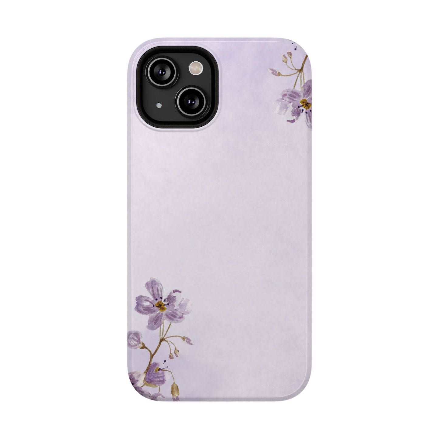 Lavender Blossom Minimal Floral Phone Case – MagSafe Compatible for iPhone & Samsung Galaxy