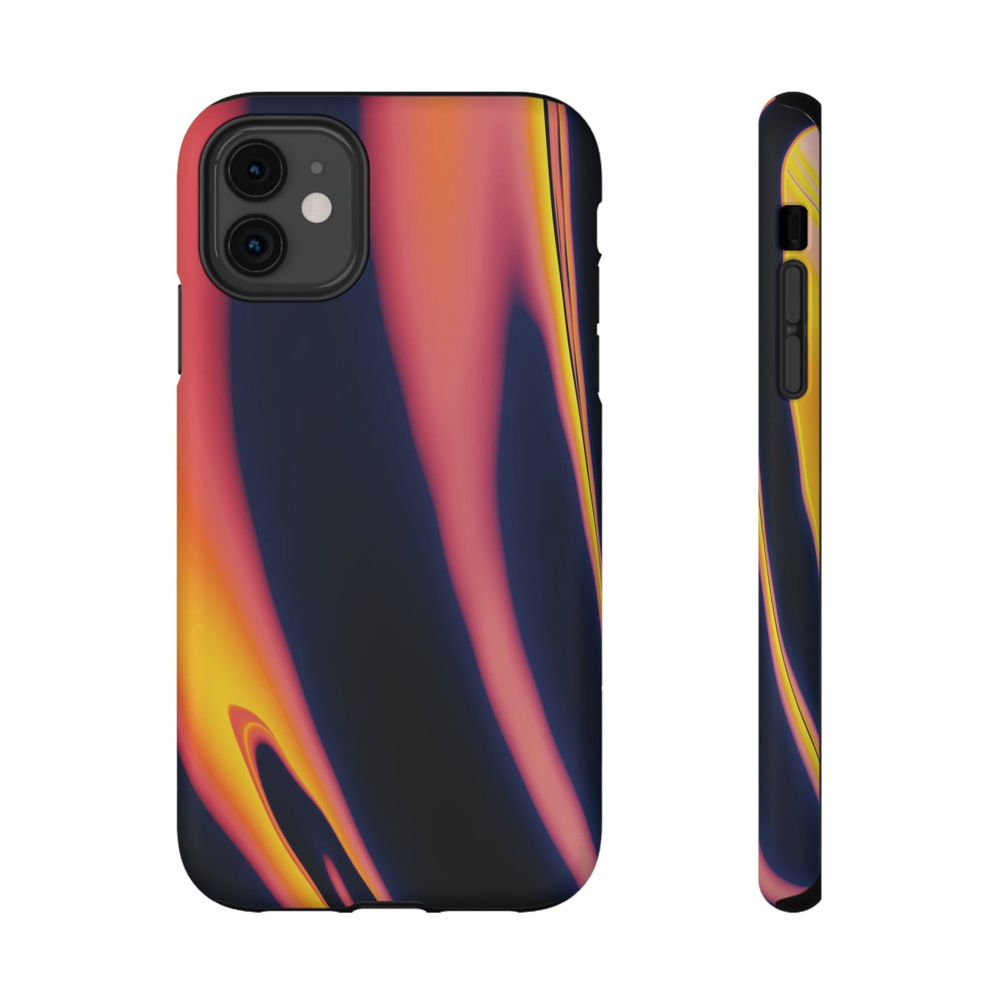 Neon Sunset Flame Phone Case – MagSafe Compatible for iPhone & Samsung Galaxy