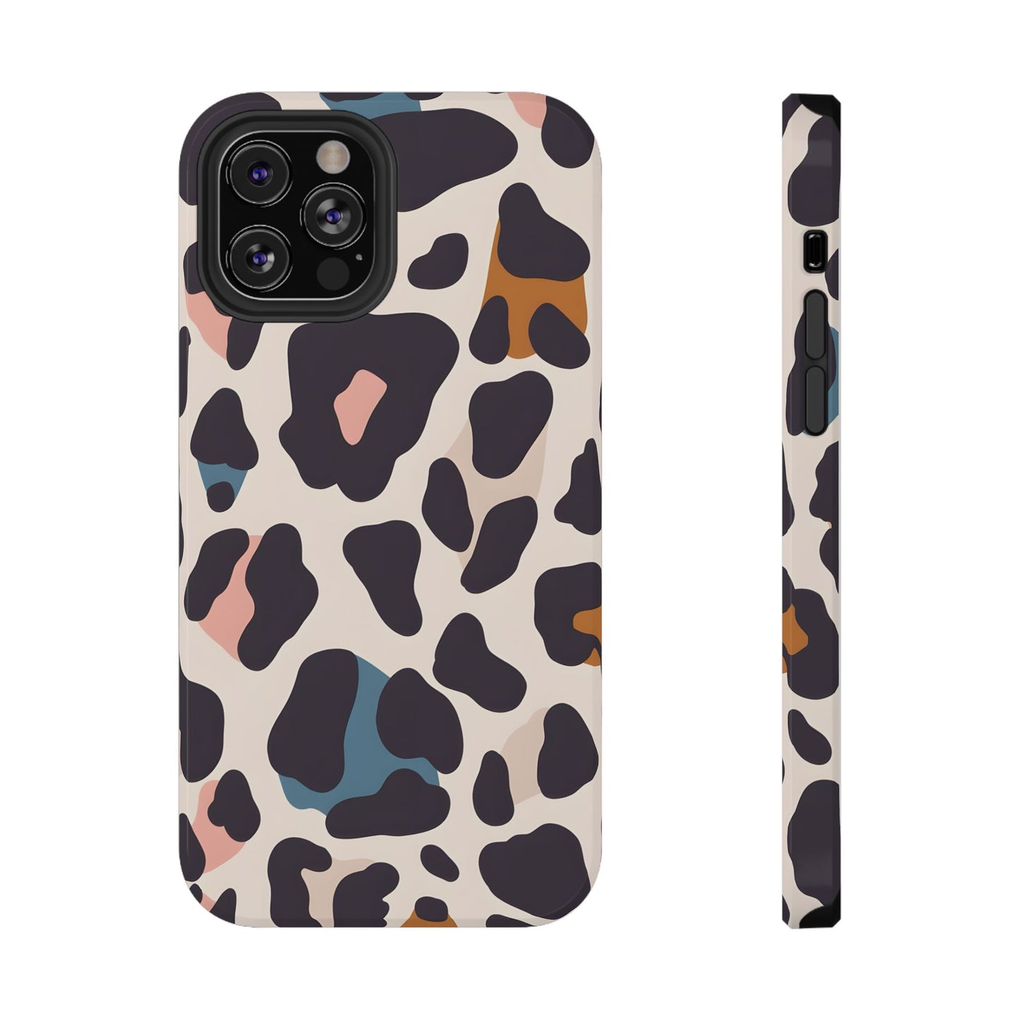 Modern Pastel Leopard Print Phone Case – MagSafe Compatible for iPhone & Samsung Galaxy