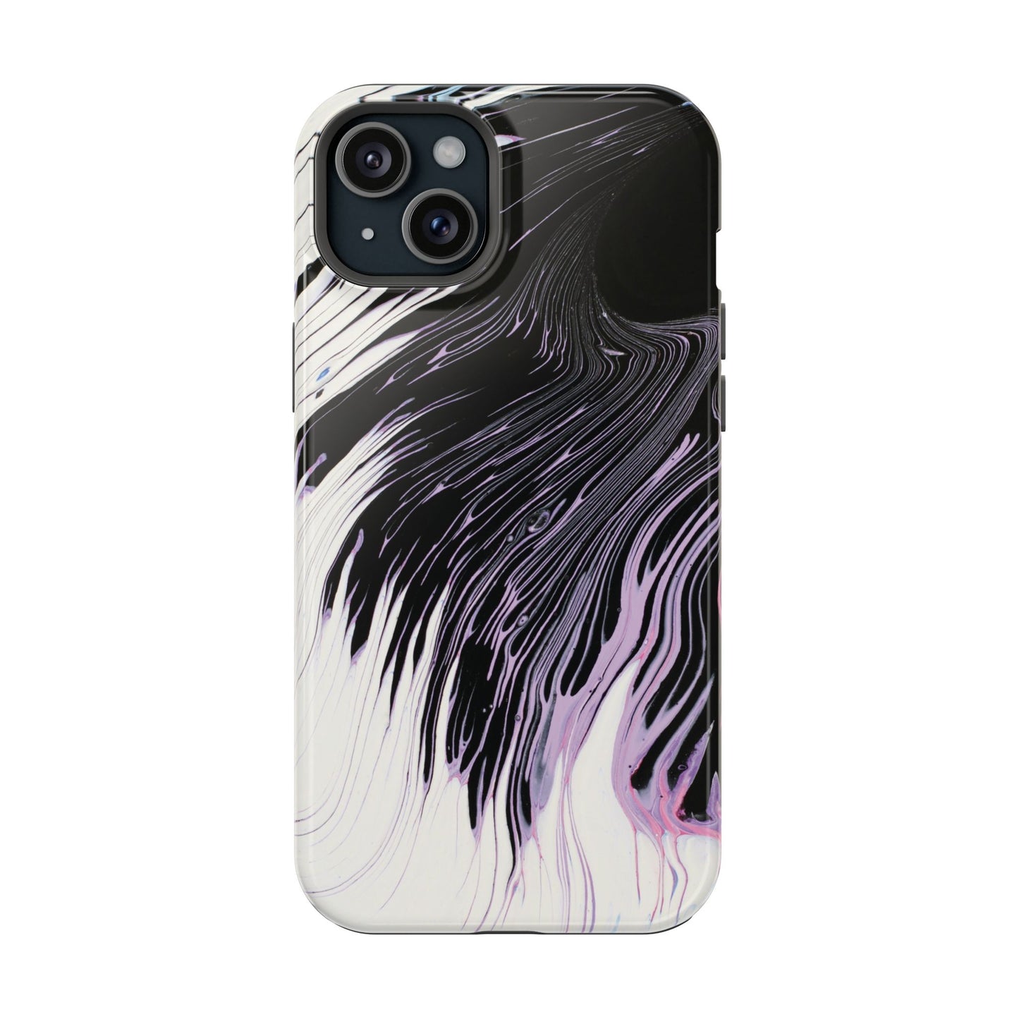 Waves of Ink Abstract Brush Phone Case – MagSafe Compatible for iPhone & Samsung Galaxy