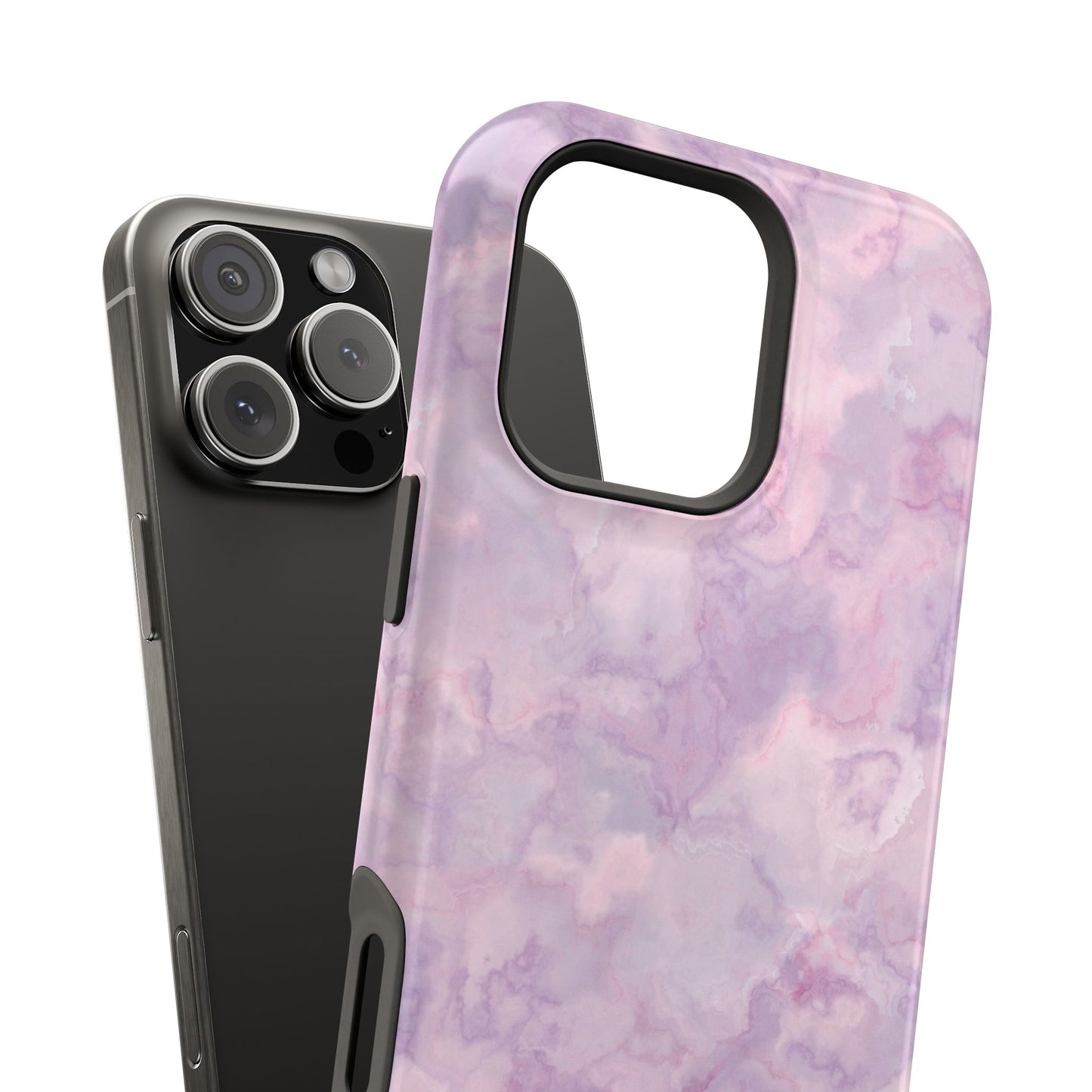 Lavender Dream Marble Phone Case – MagSafe Compatible for iPhone & Samsung Galaxy