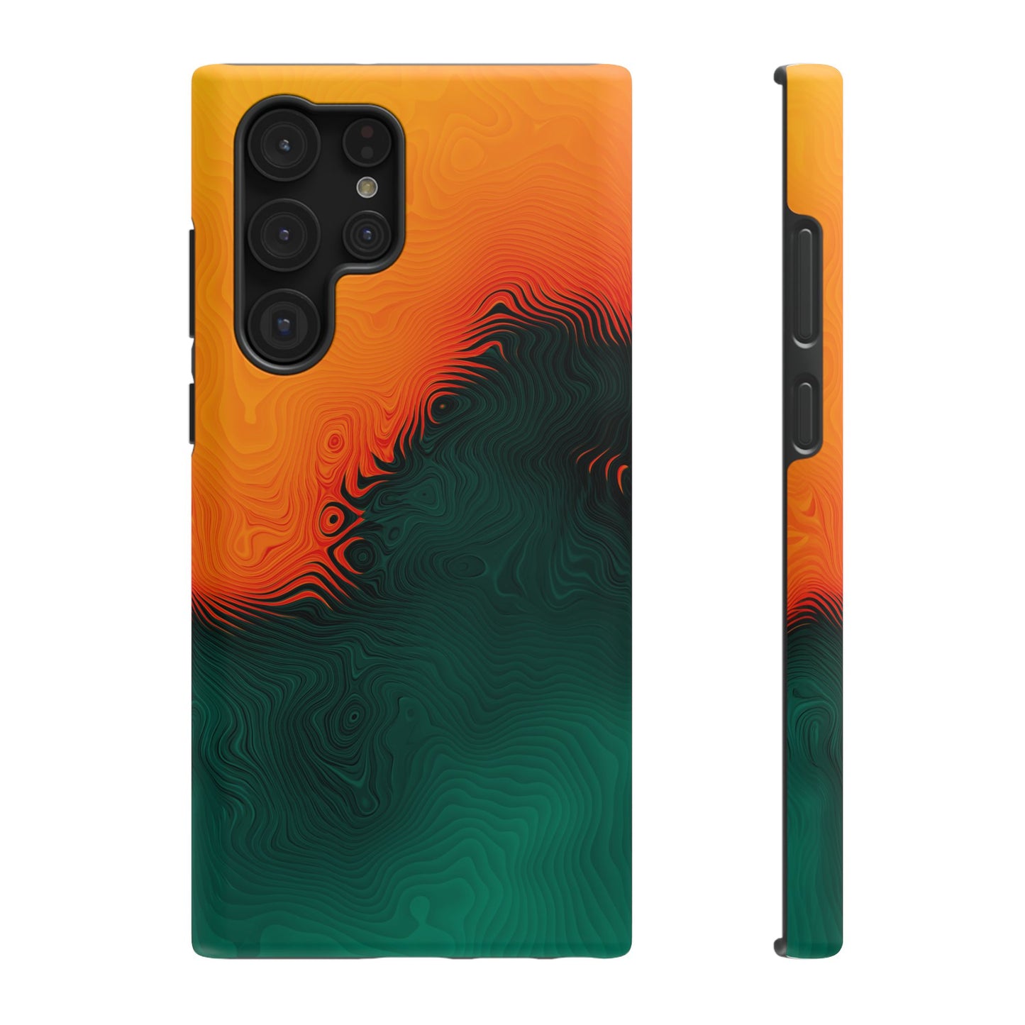Topographic Heatwave Phone Case – MagSafe Compatible for iPhone & Samsung Galaxy
