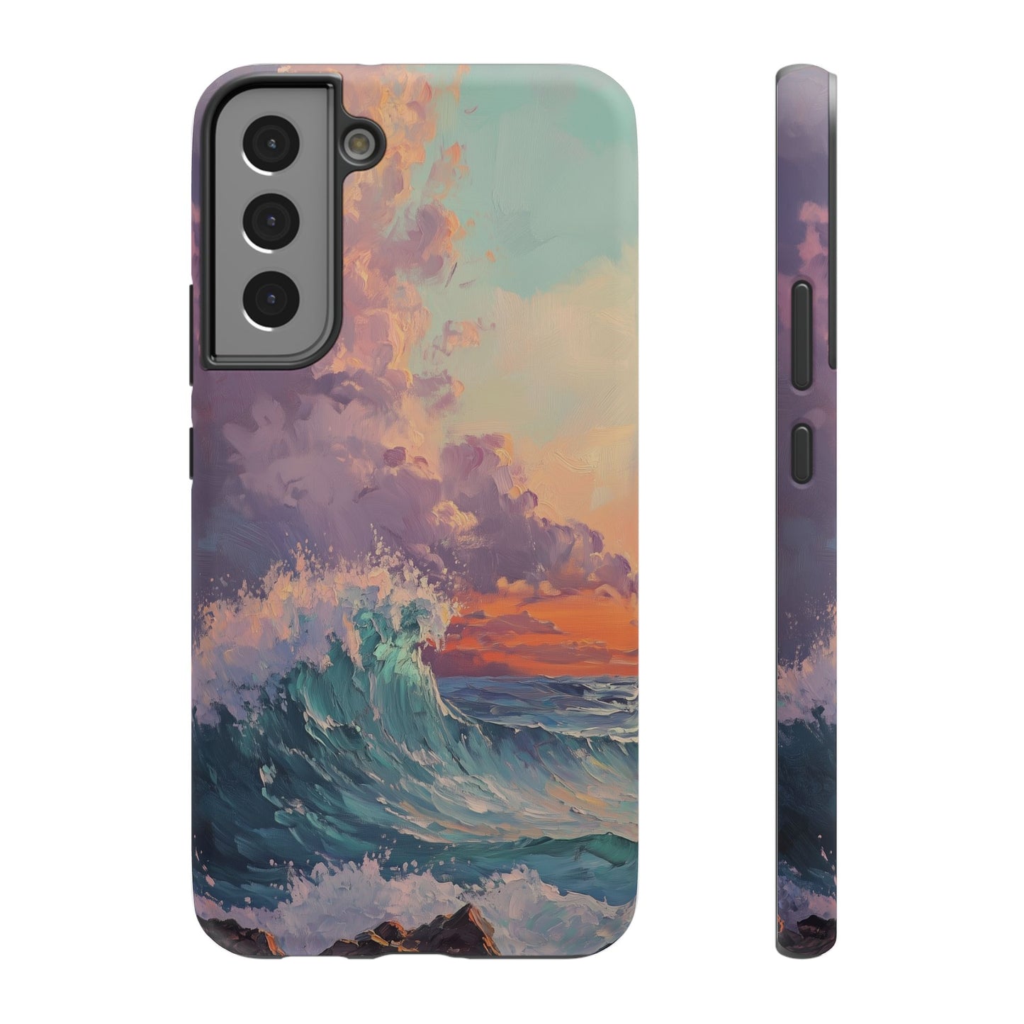 Ocean Sunset Waves Phone Case – MagSafe Compatible for iPhone & Samsung Galaxy