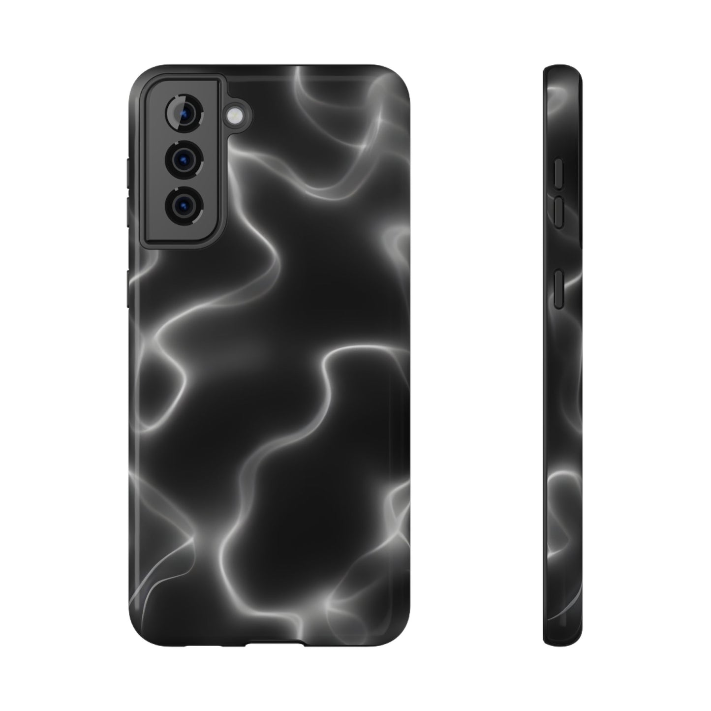Electric Black Glow Phone Case – MagSafe Compatible for iPhone & Samsung Galaxy