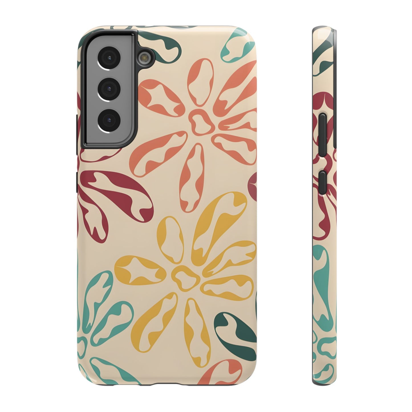 Retro Groovy Floral Phone Case – MagSafe Compatible for iPhone & Samsung Galaxy