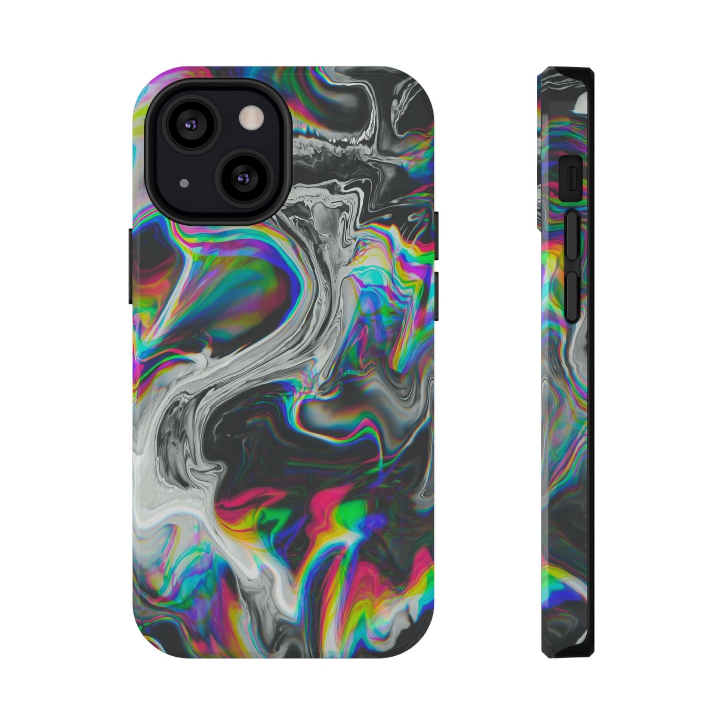 Holographic Swirl Phone Case – MagSafe Compatible for iPhone & Samsung Galaxy