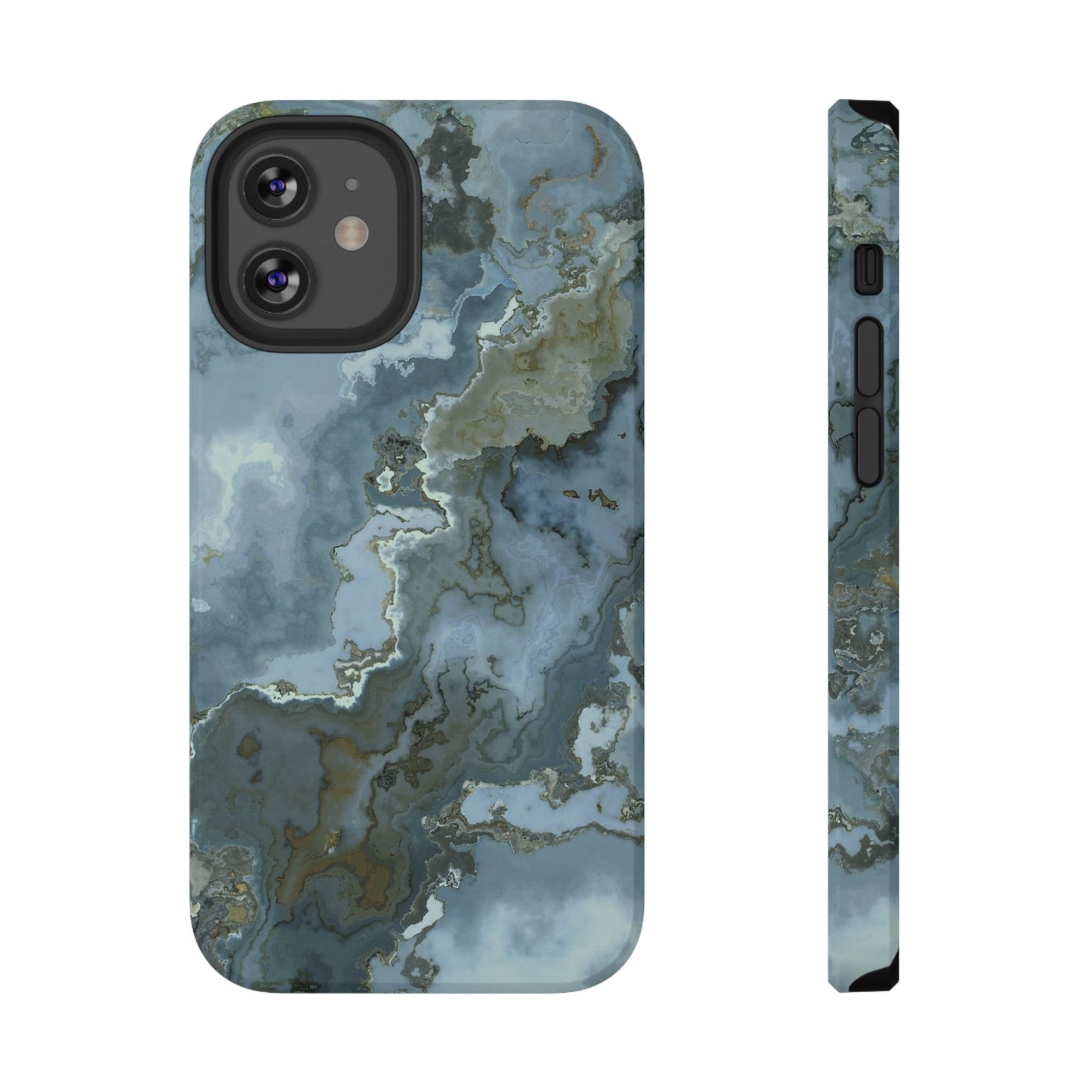 Oceanic Agate Marble Phone Case – MagSafe Compatible for iPhone & Samsung Galaxy