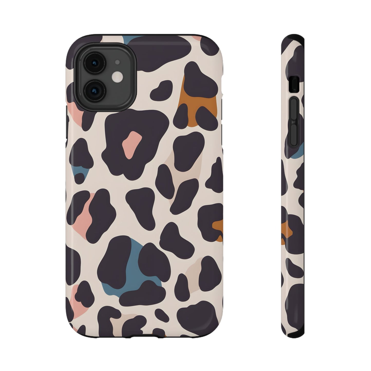 Modern Pastel Leopard Print Phone Case – MagSafe Compatible for iPhone & Samsung Galaxy