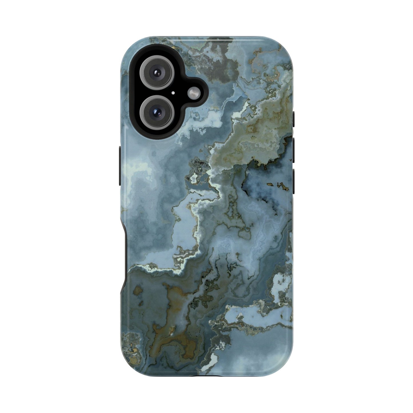 Oceanic Agate Marble Phone Case – MagSafe Compatible for iPhone & Samsung Galaxy
