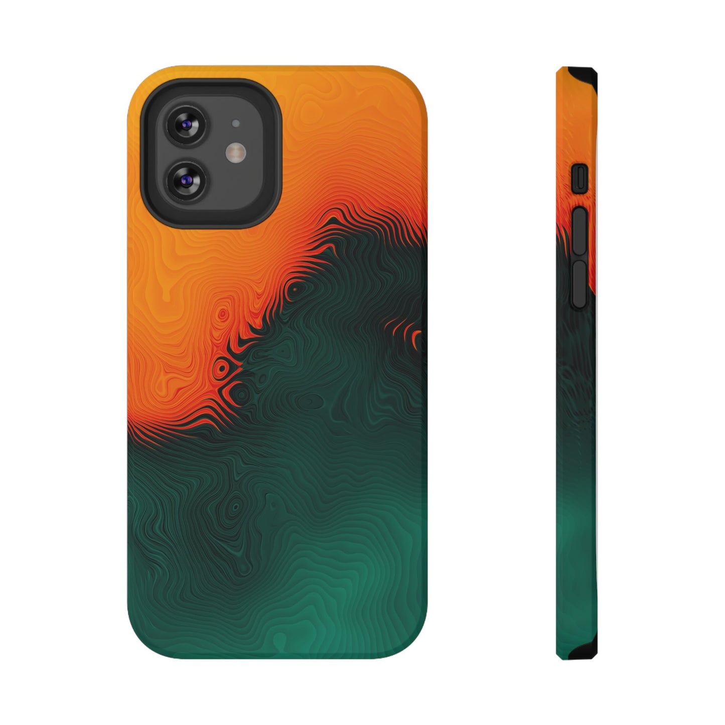 Topographic Heatwave Phone Case – MagSafe Compatible for iPhone & Samsung Galaxy