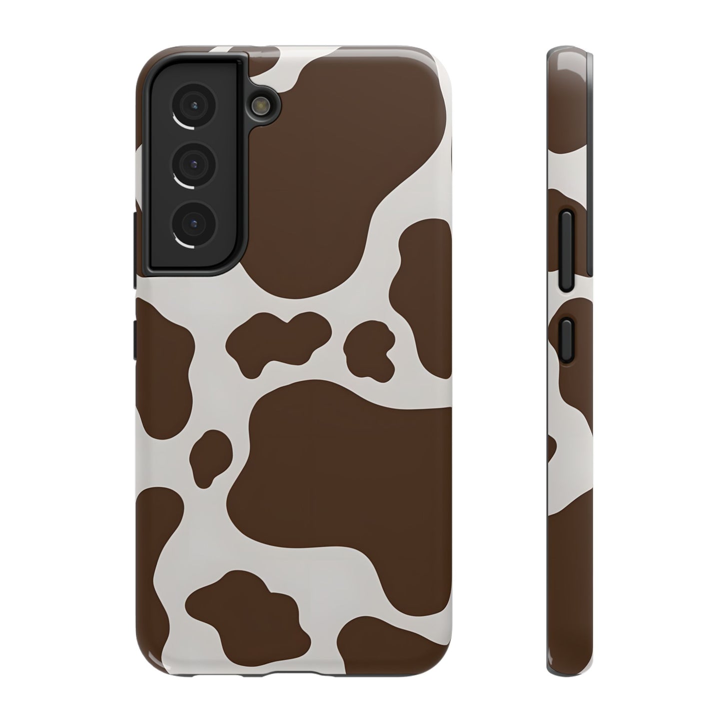 Brown Cow Print Phone Case – MagSafe Compatible for iPhone & Samsung Galaxy