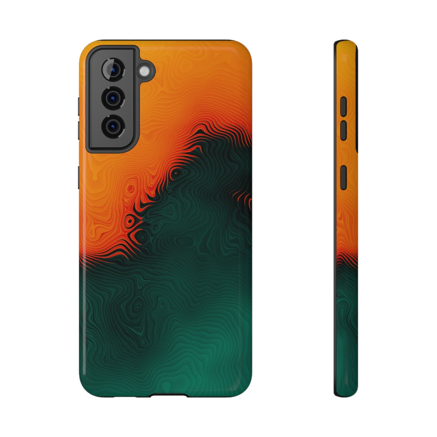 Topographic Heatwave Phone Case – MagSafe Compatible for iPhone & Samsung Galaxy