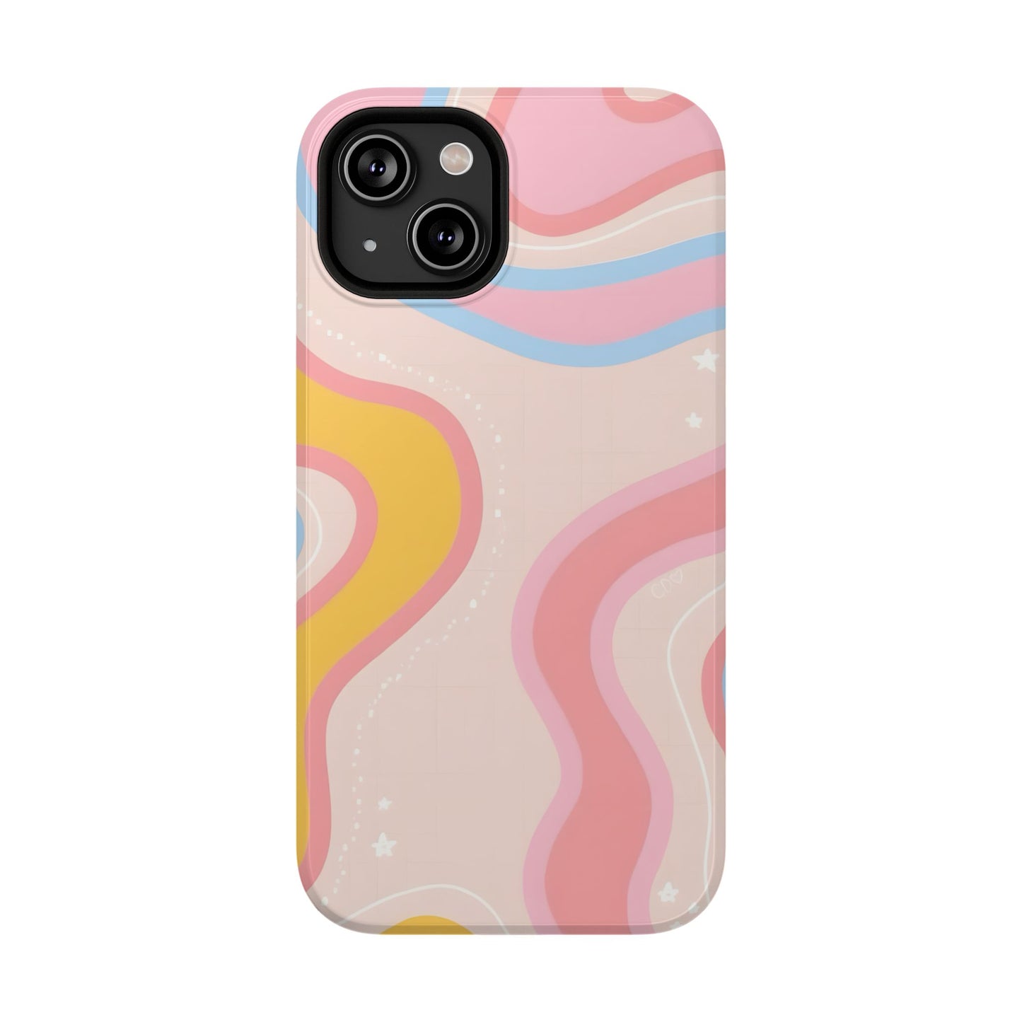 Pastel Dreamy Waves Phone Case – MagSafe Compatible for iPhone & Samsung Galaxy