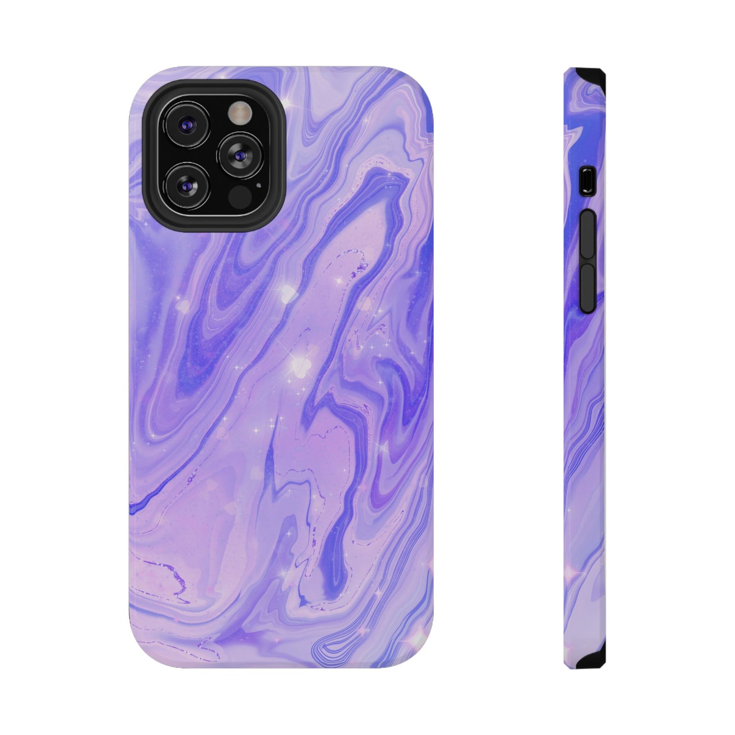 Lavender Marble Swirl Galaxy Phone Case – MagSafe Compatible for iPhone & Samsung Galaxy