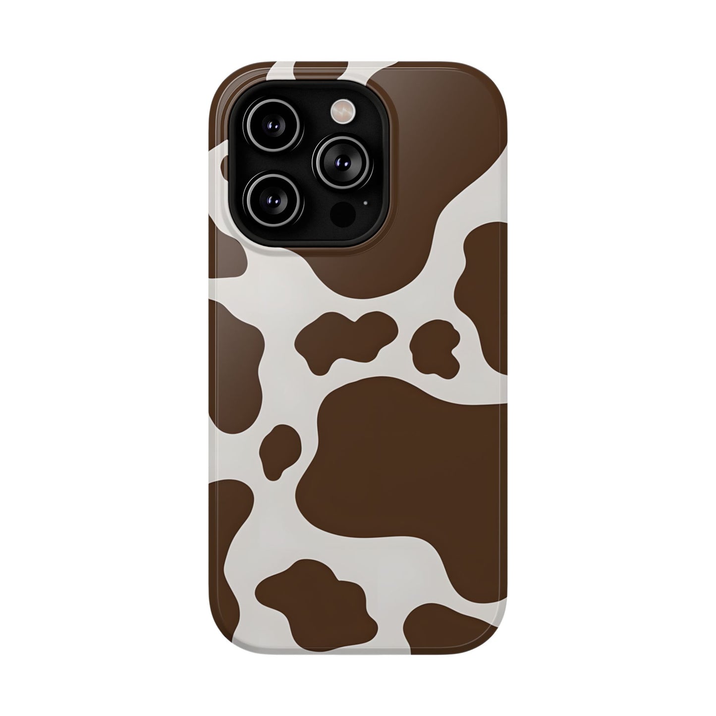 Brown Cow Print Phone Case – MagSafe Compatible for iPhone & Samsung Galaxy