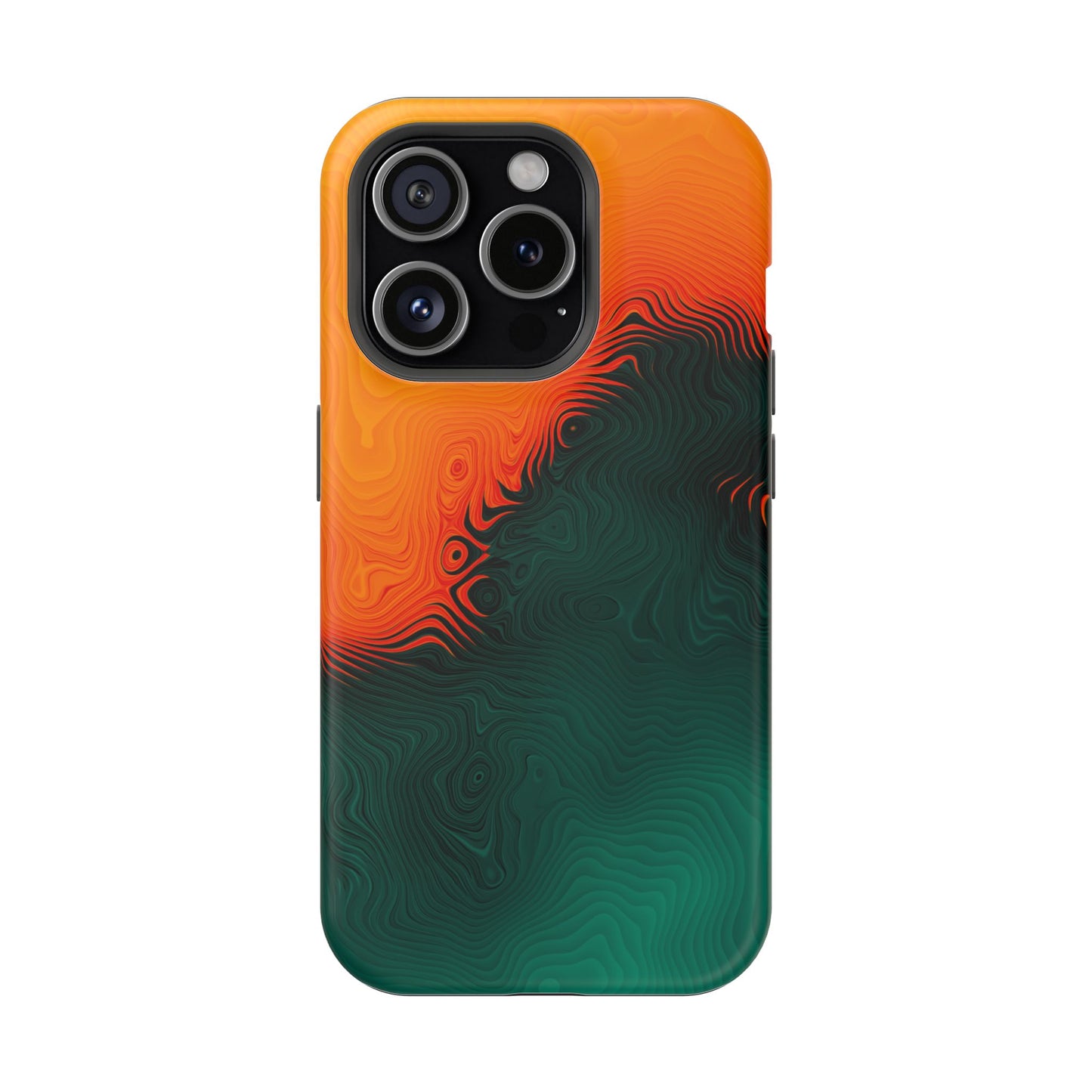 Topographic Heatwave Phone Case – MagSafe Compatible for iPhone & Samsung Galaxy