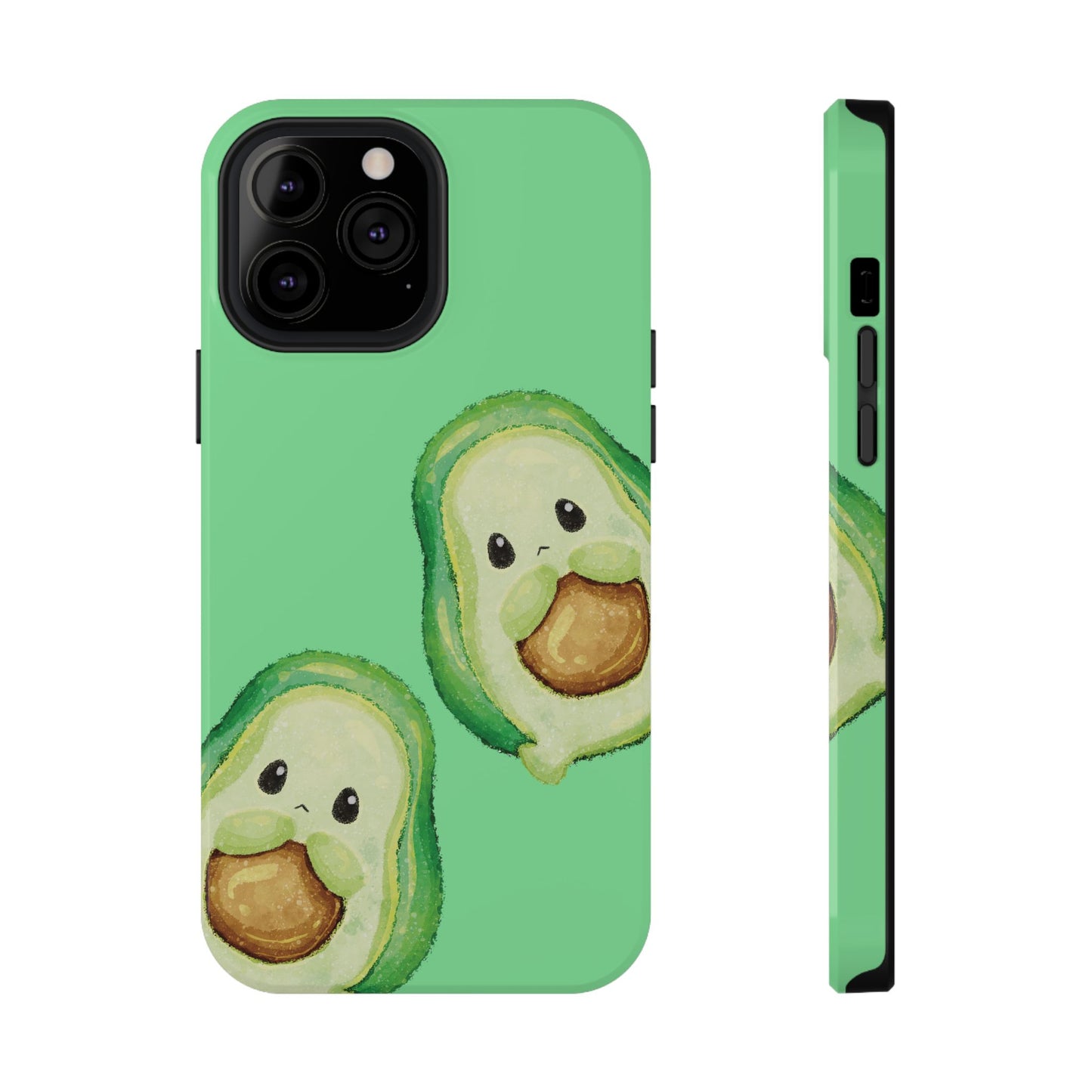 Kawaii Avocado Duo Phone Case – MagSafe Compatible for iPhone & Samsung Galaxy